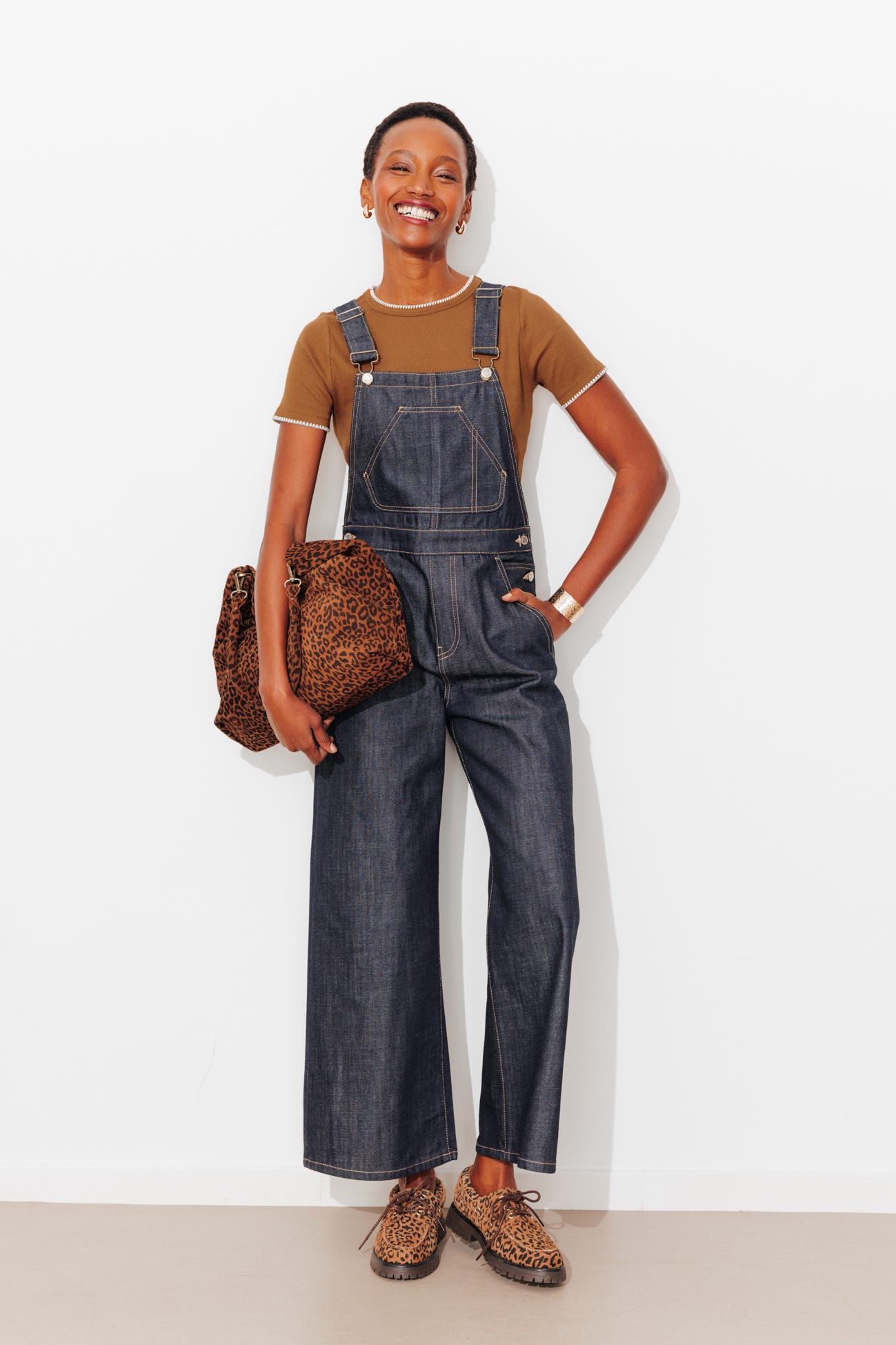 T-Shirt aus Rippjersey.