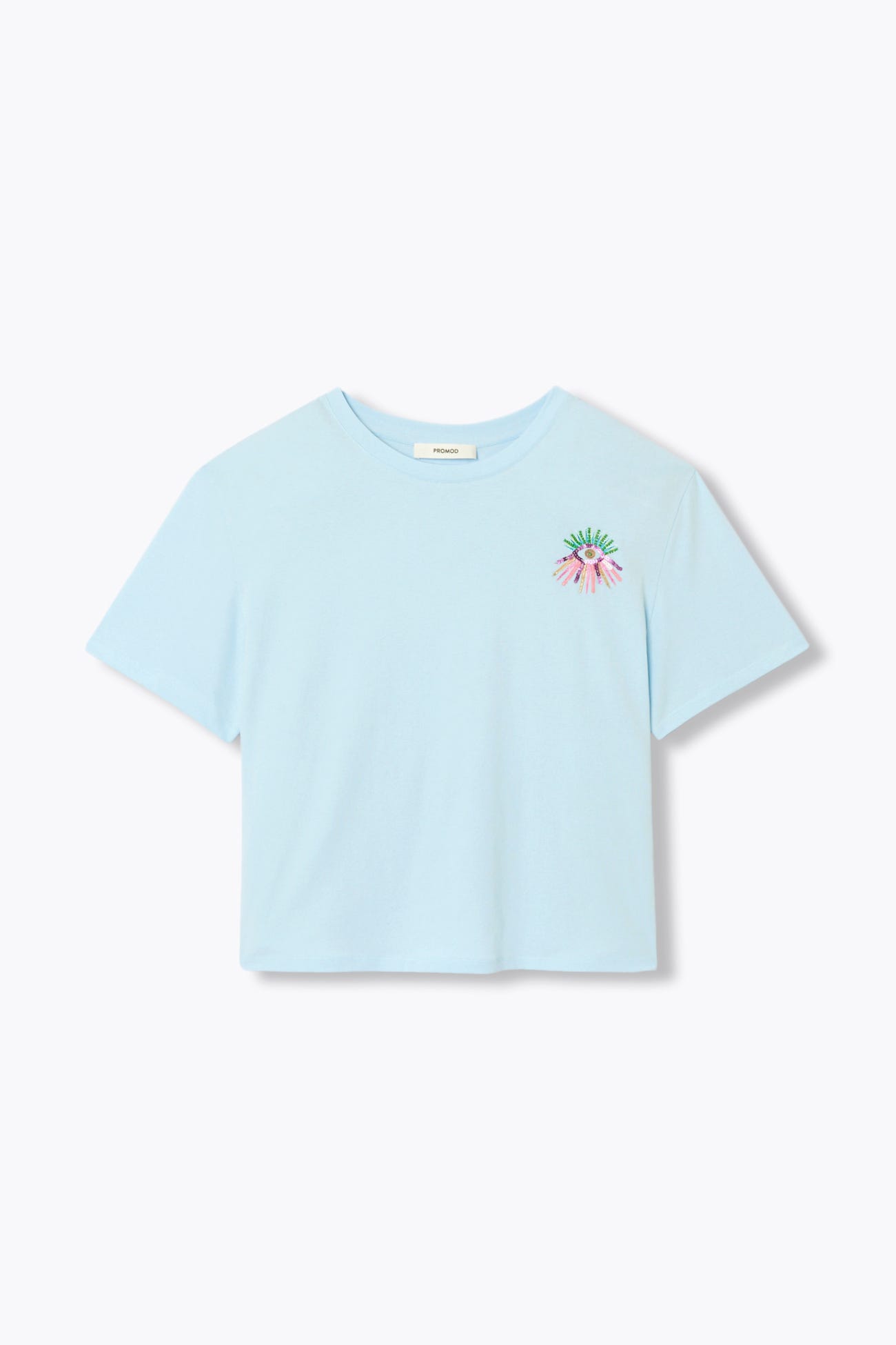 T-shirt oeil brodé Femme