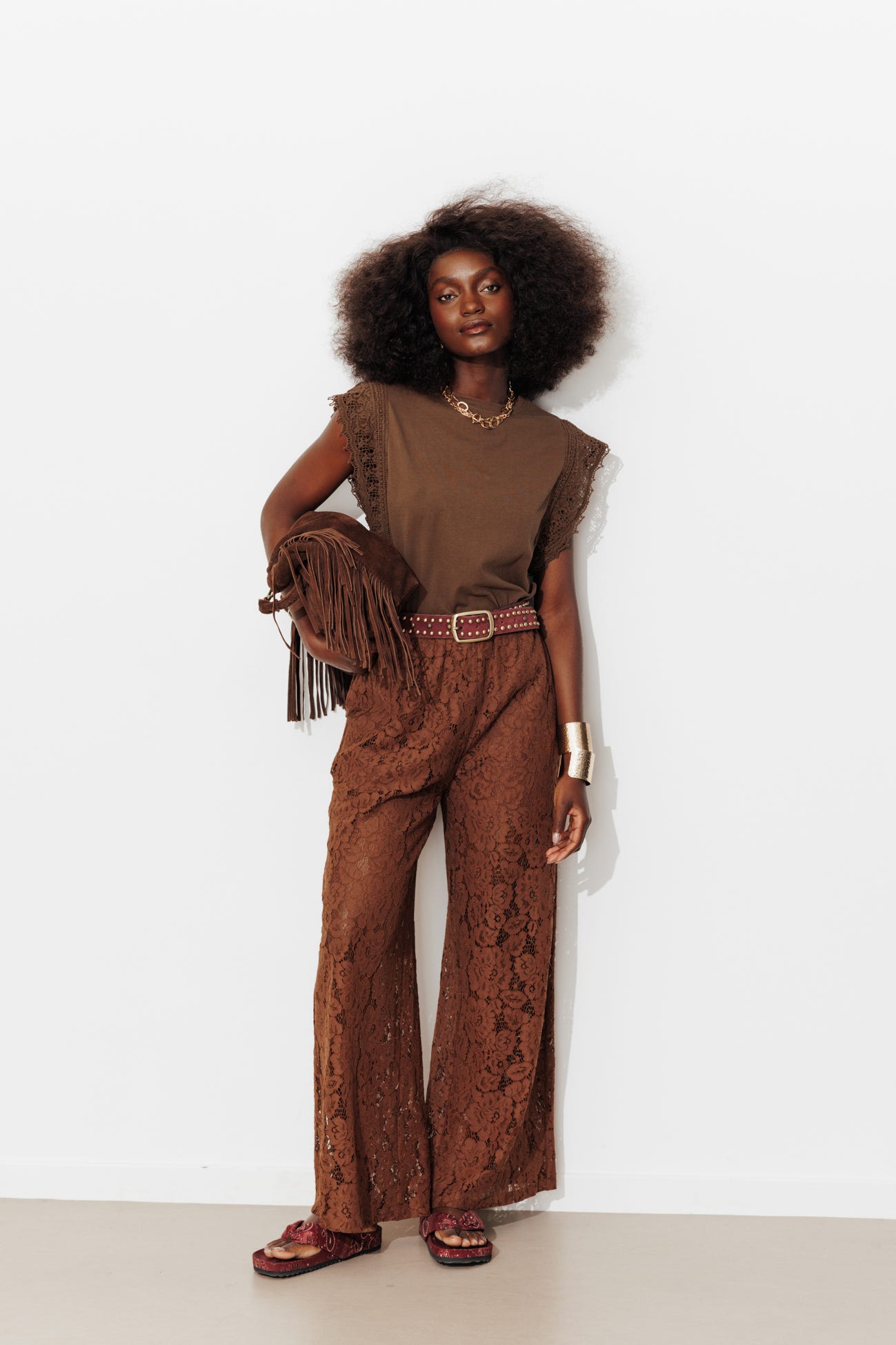 Camiseta detalle crochet