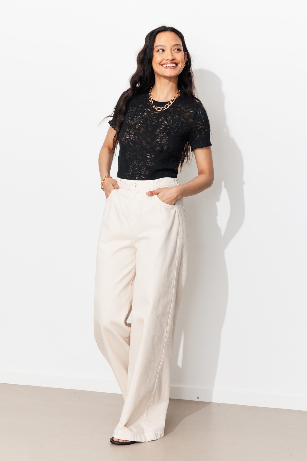 T-shirt en dentelle Femme