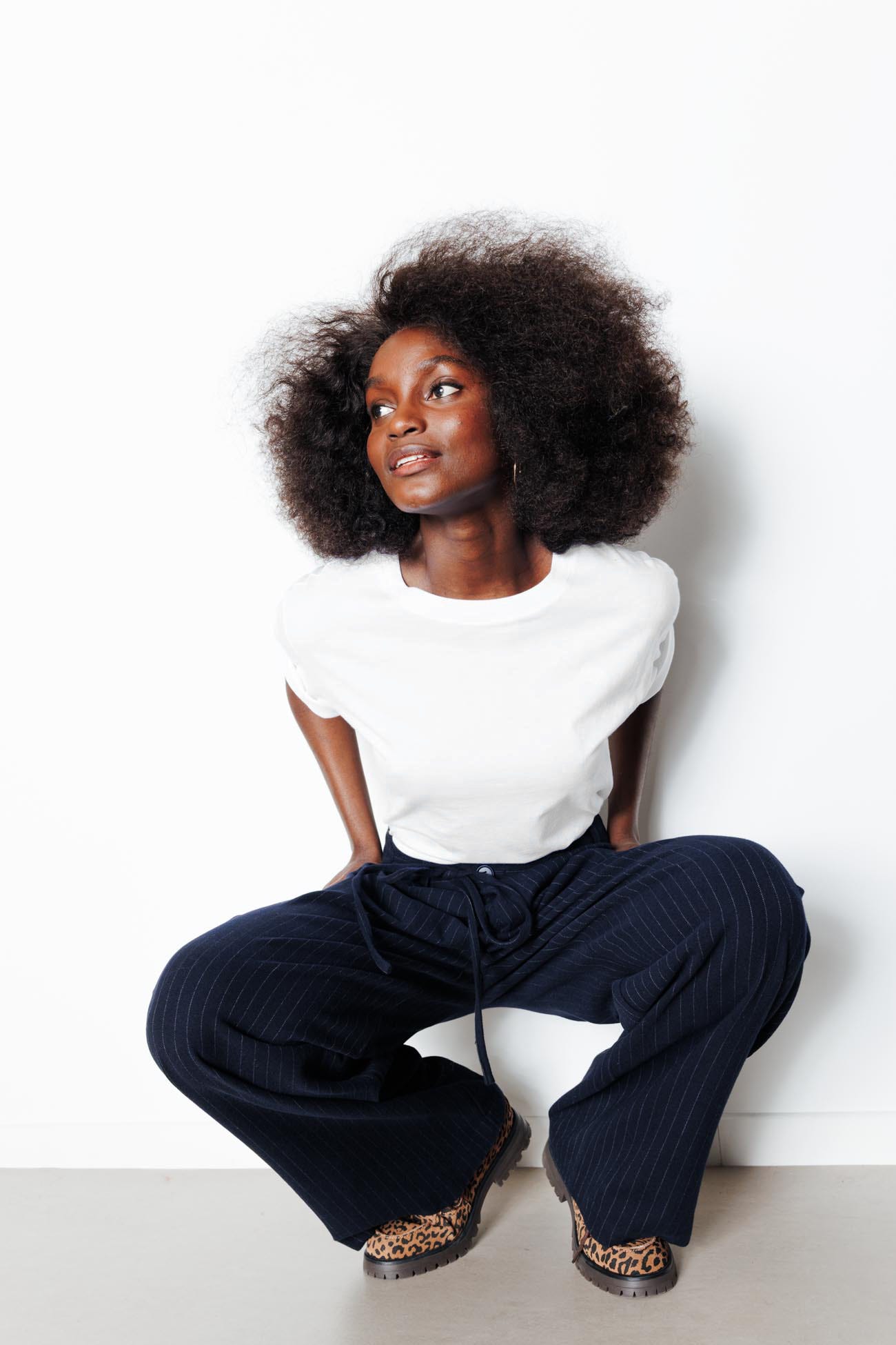 T-shirt basique col rond Femme