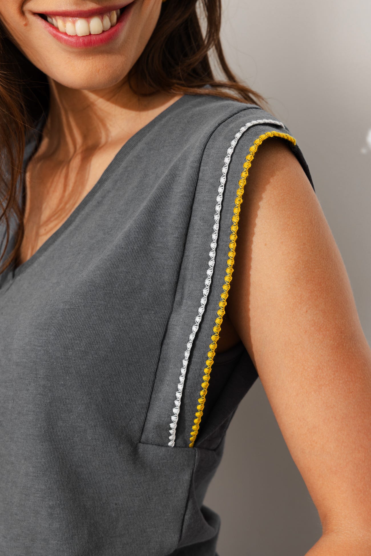 T-shirt en jersey brodé