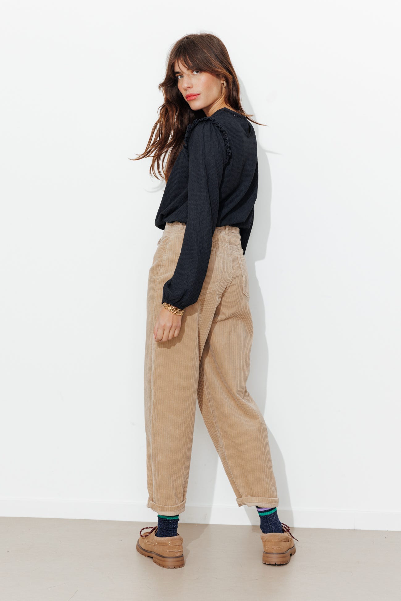 Blouse col rond Femme