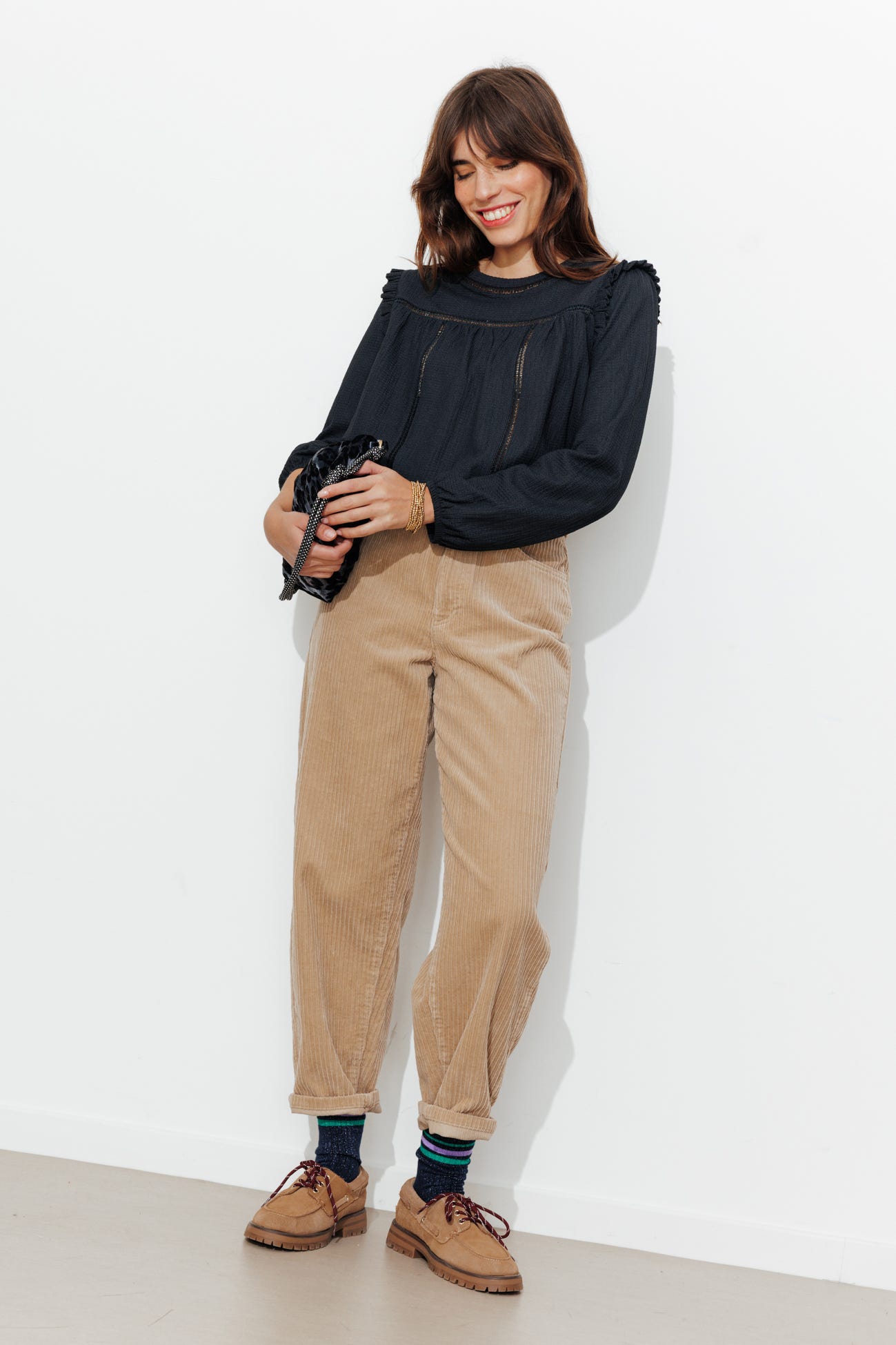 Blouse col rond Femme