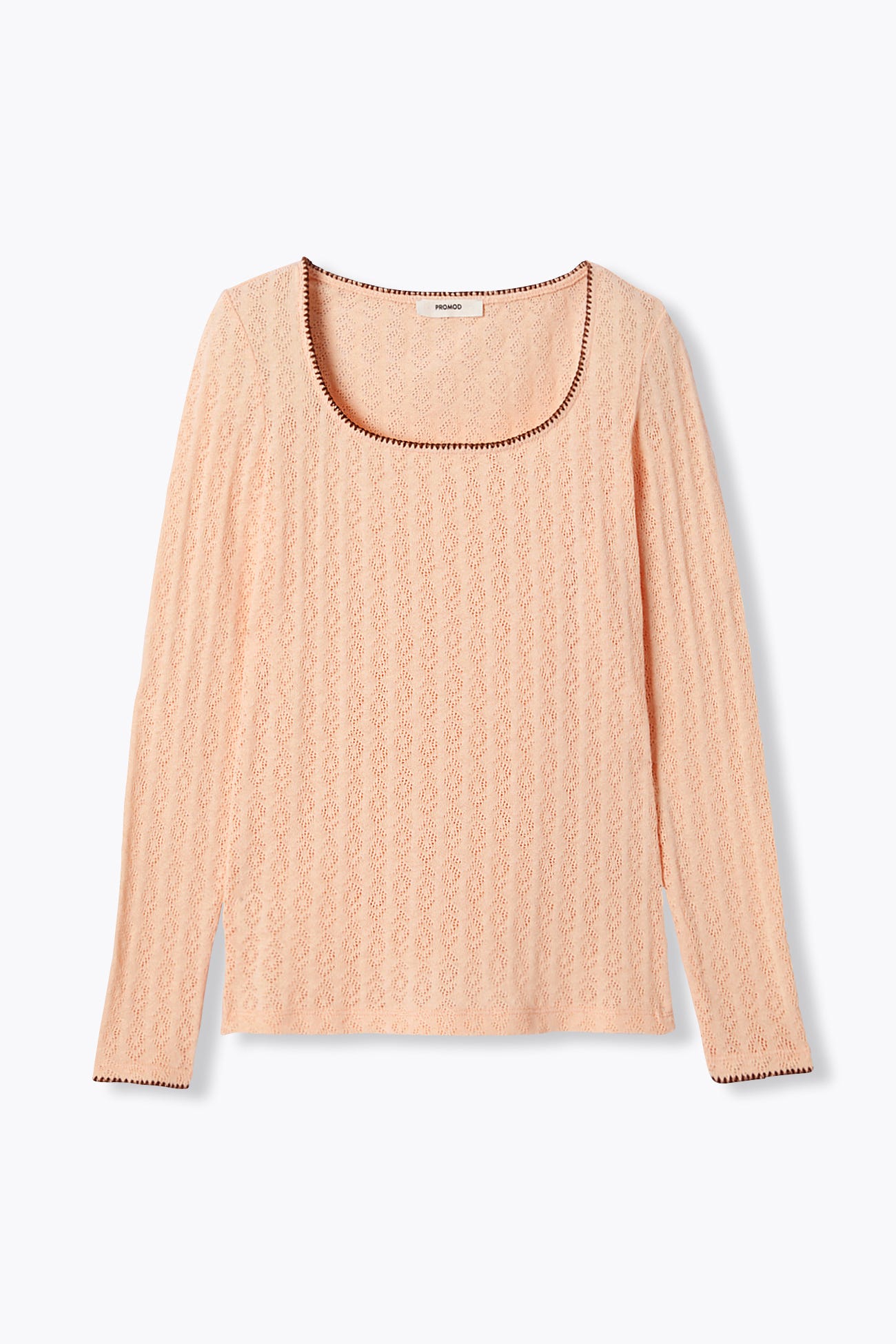 Camiseta pointelle lisa