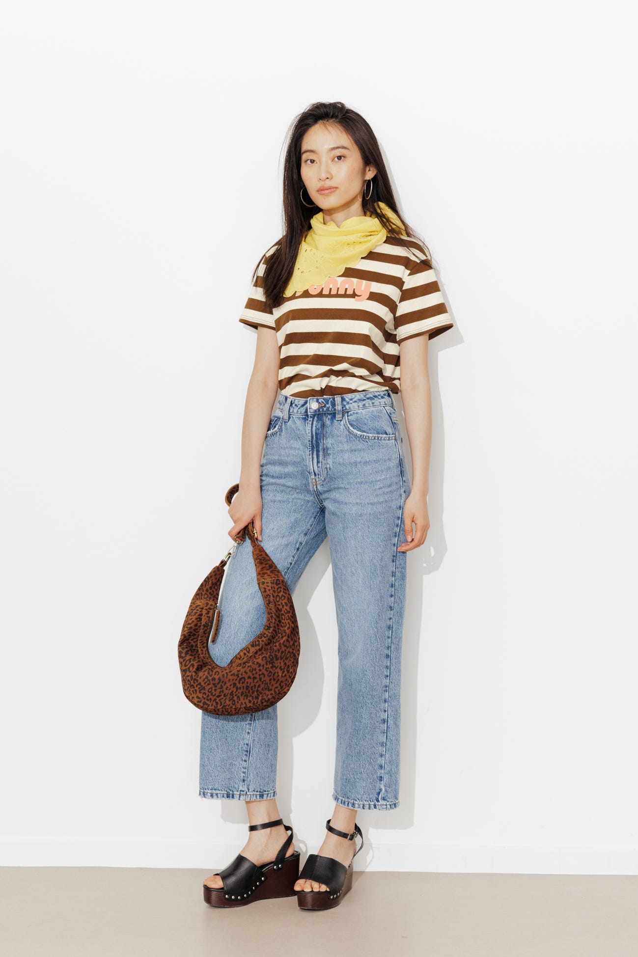 Ringel-T-Shirt mit Statement