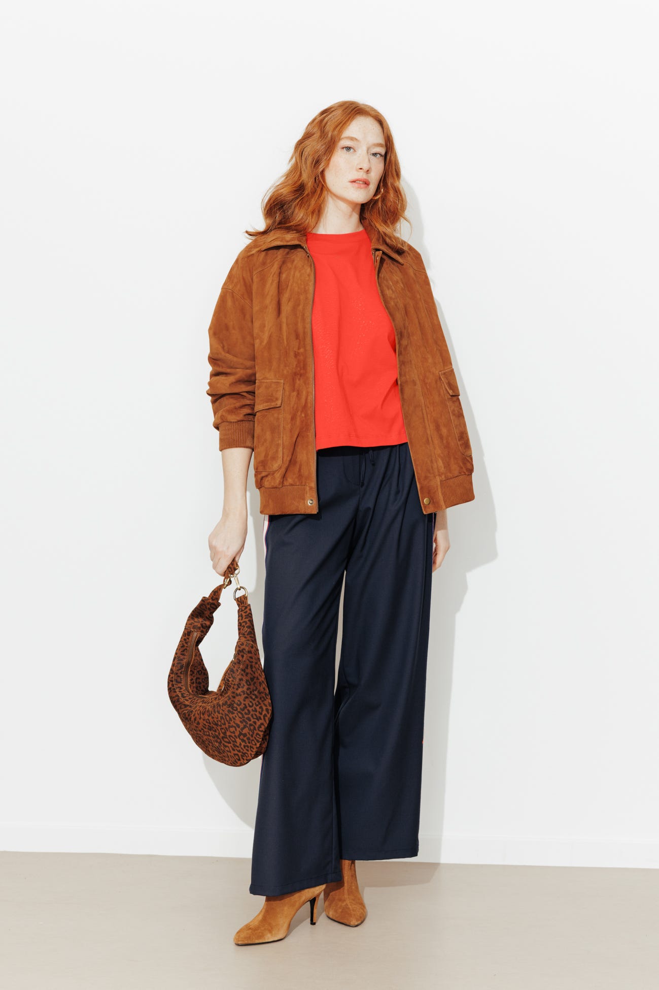 T-shirt uni évasé Femme