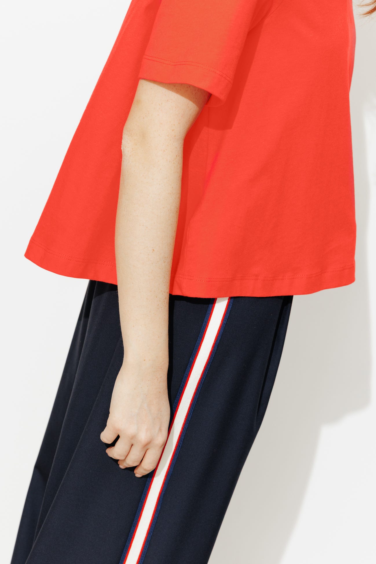 T-shirt uni évasé Femme