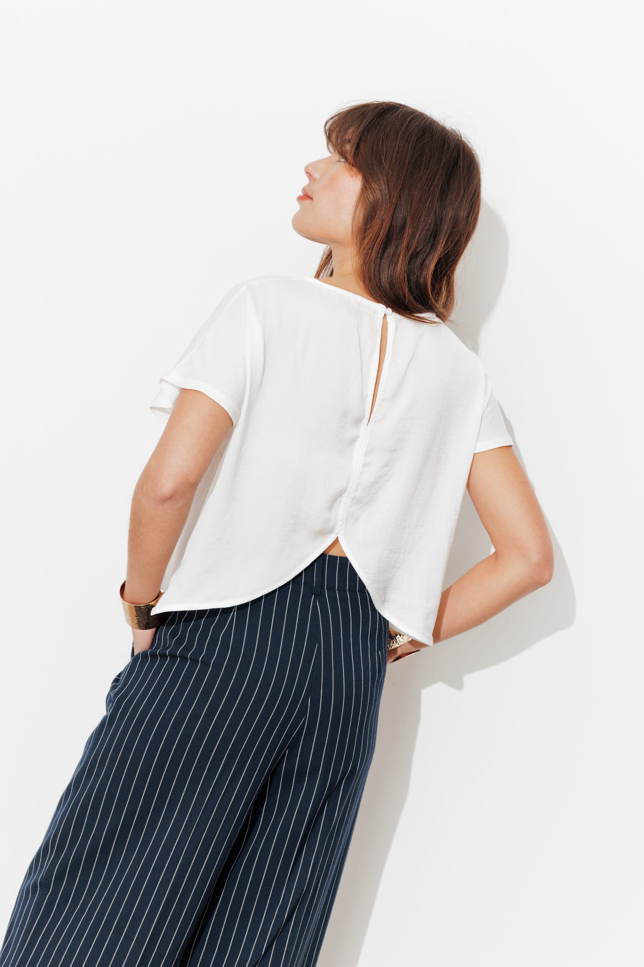 T-shirt corta tinta unita