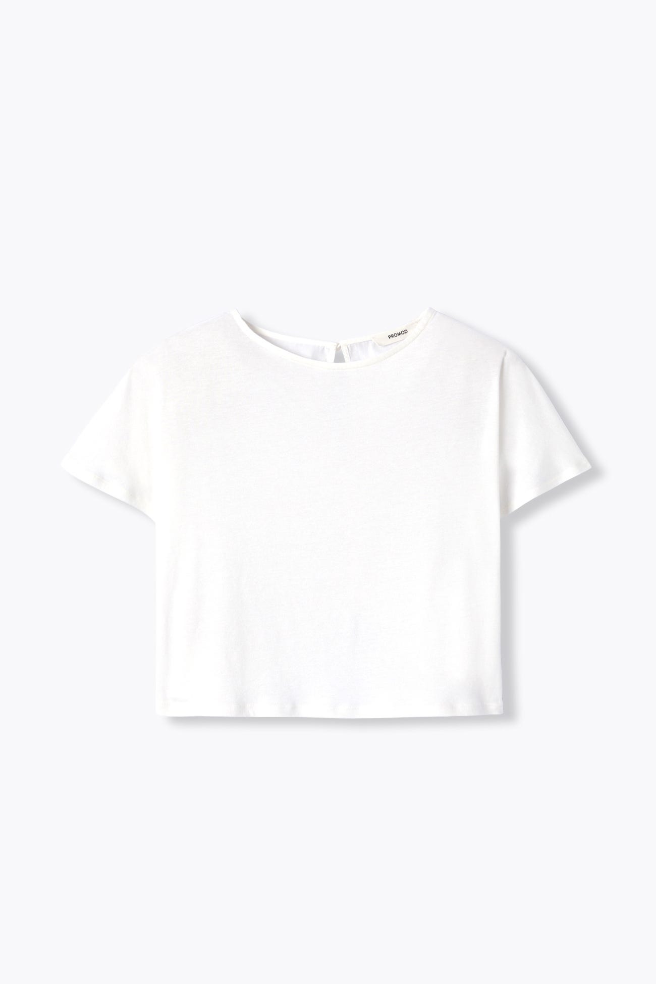 T-shirt corta tinta unita