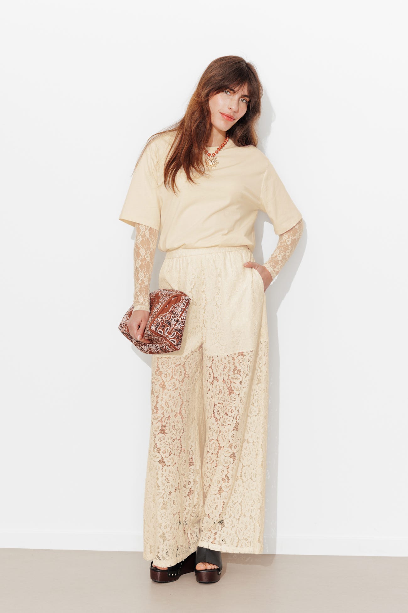 T-shirt à effet superposé