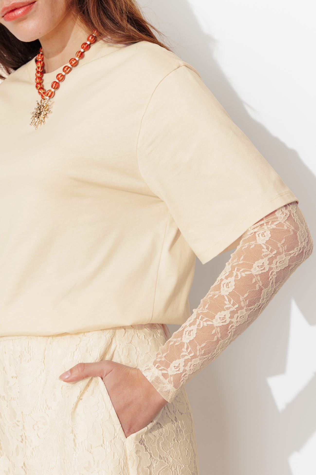 T-shirt à effet superposé