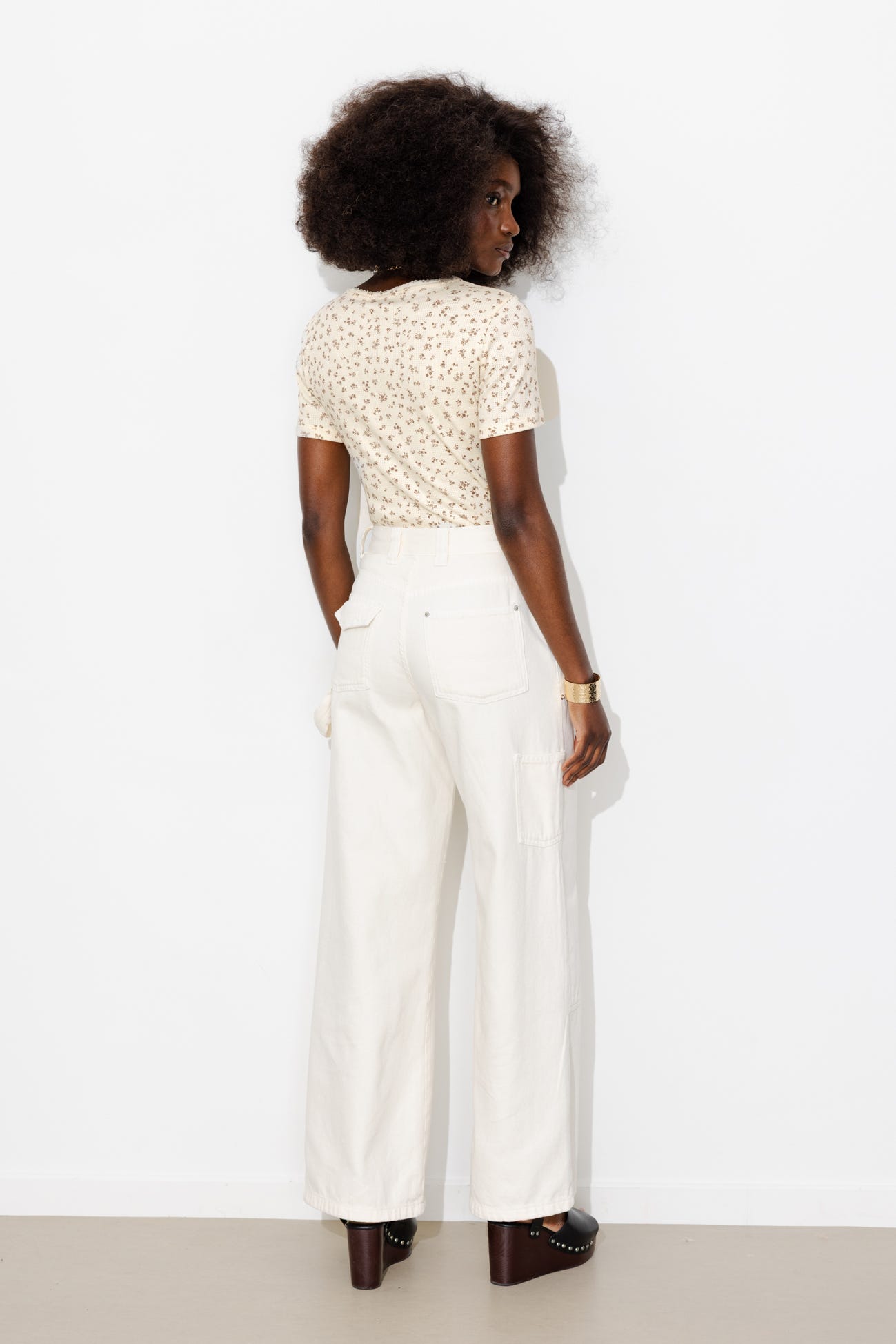 T-shirt in jersey pointelle