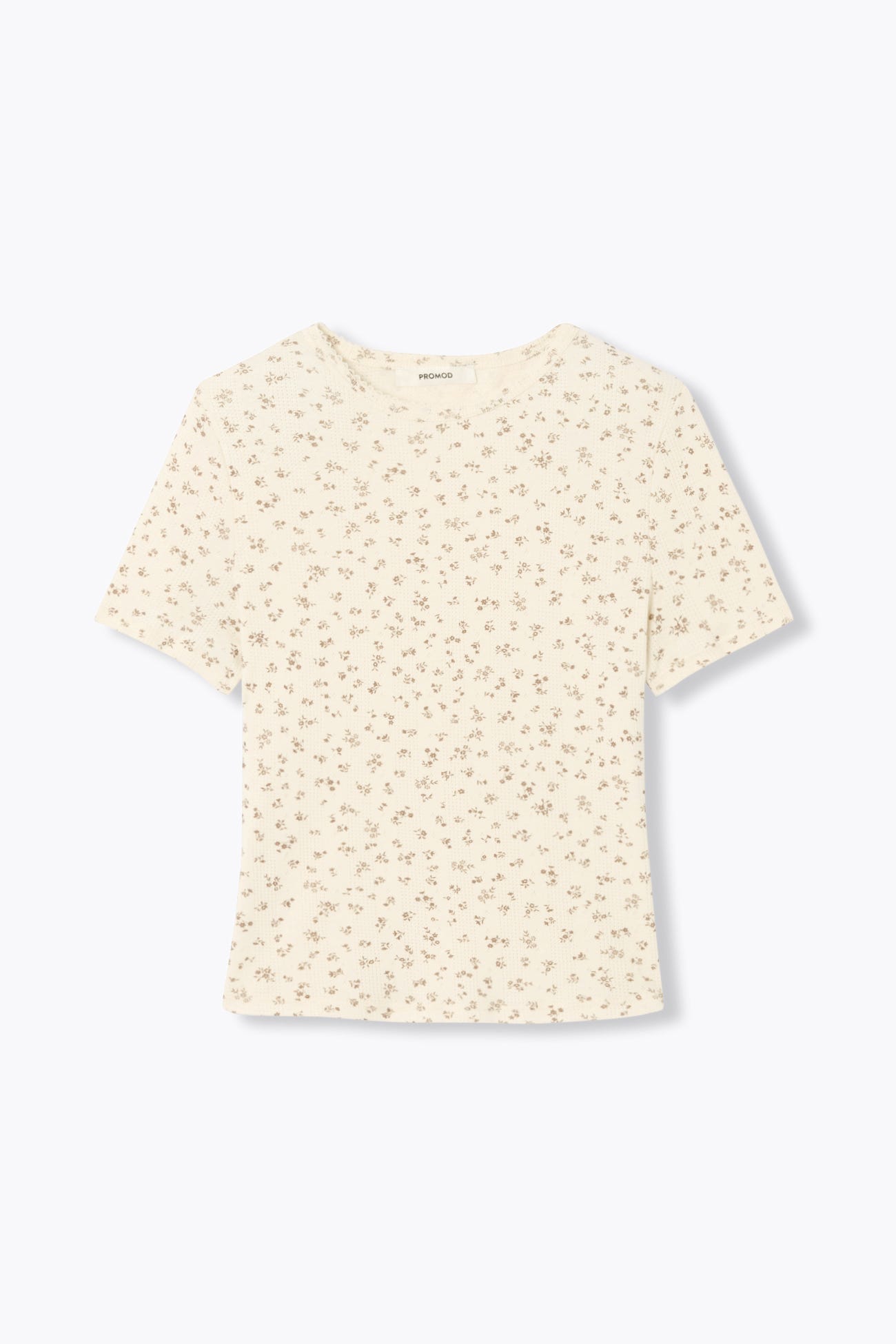 T-shirt en jersey pointelle