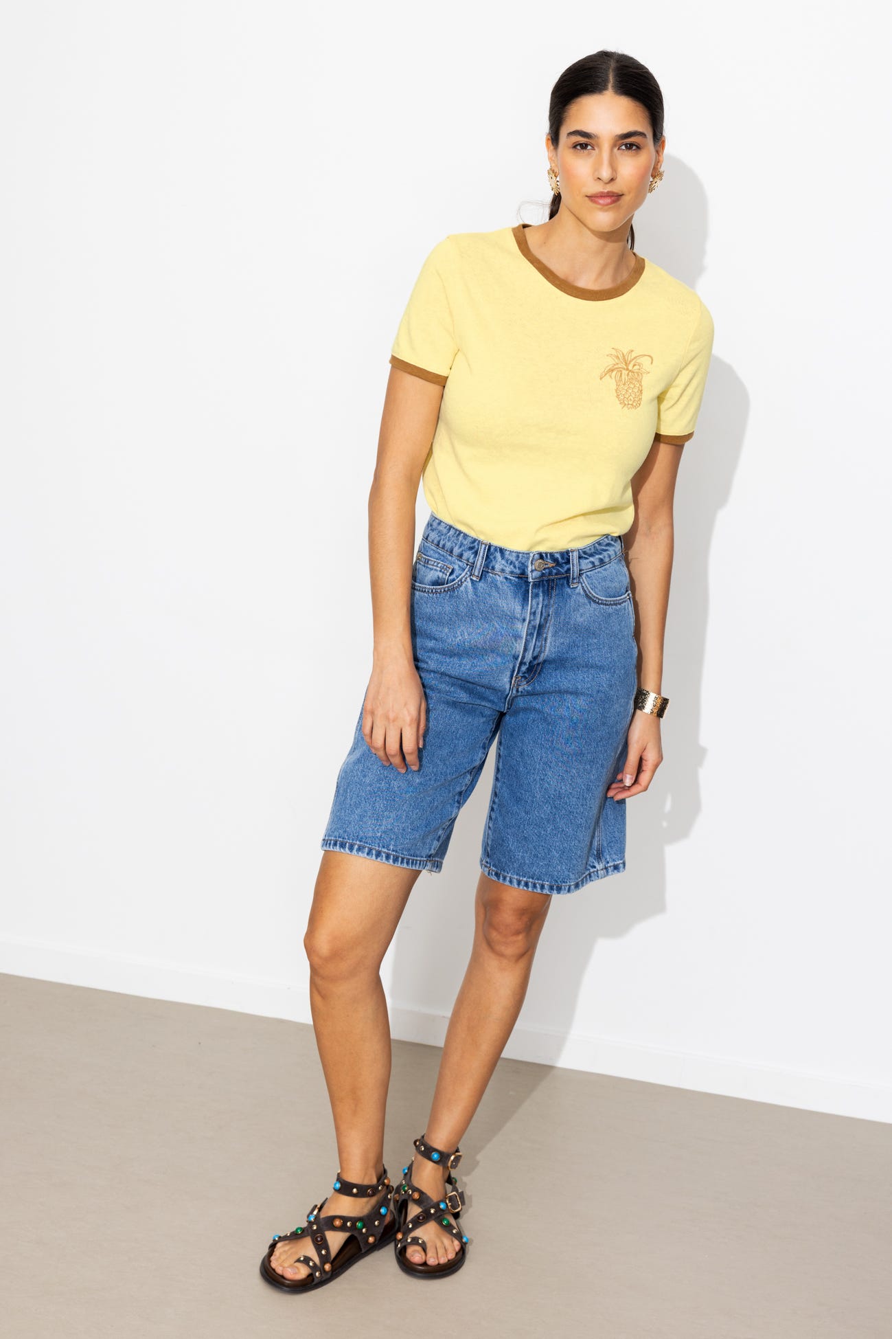 T-shirt motif ananas Femme