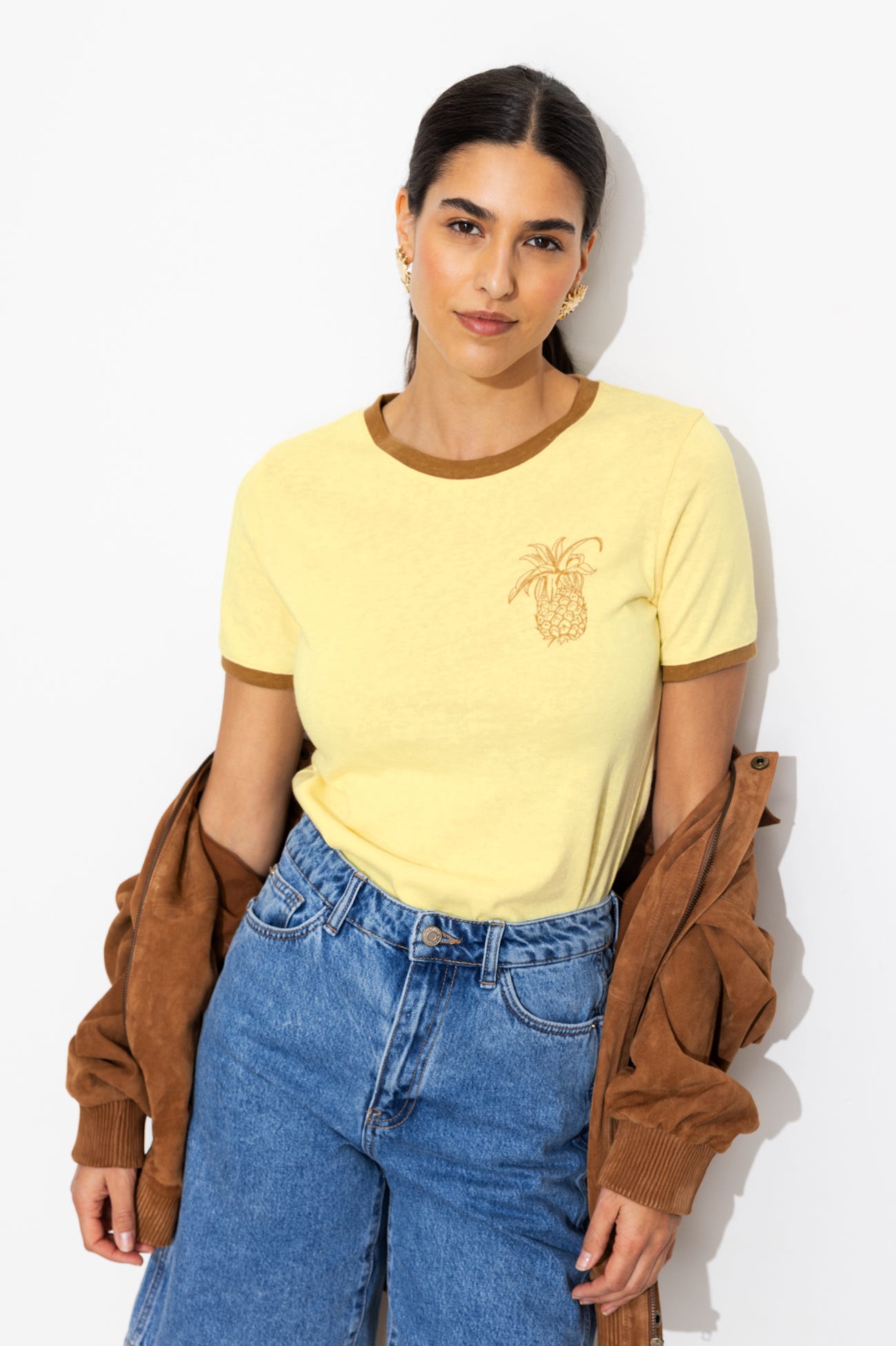 T-shirt motif ananas Femme