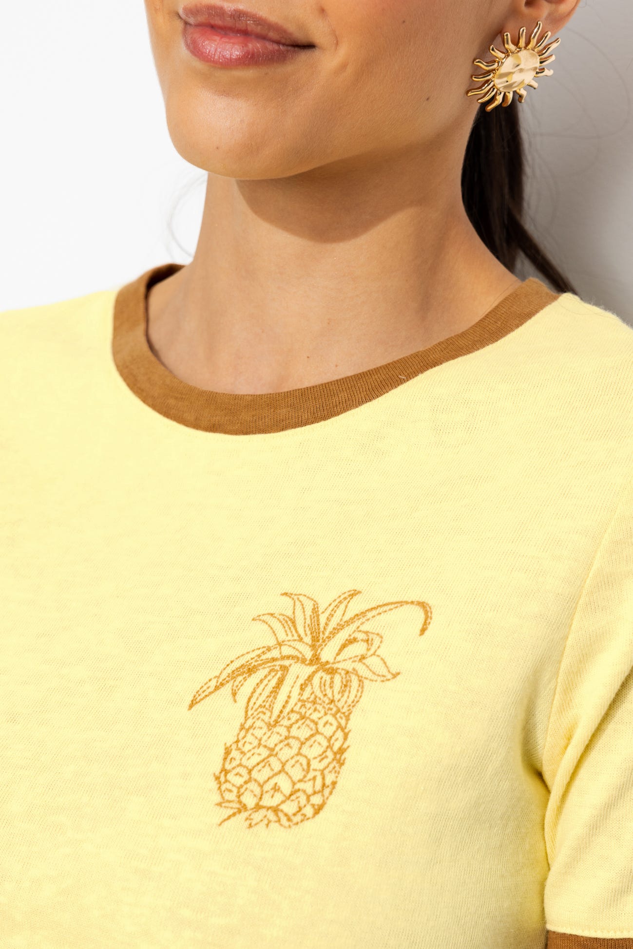 T-shirt motif ananas Femme