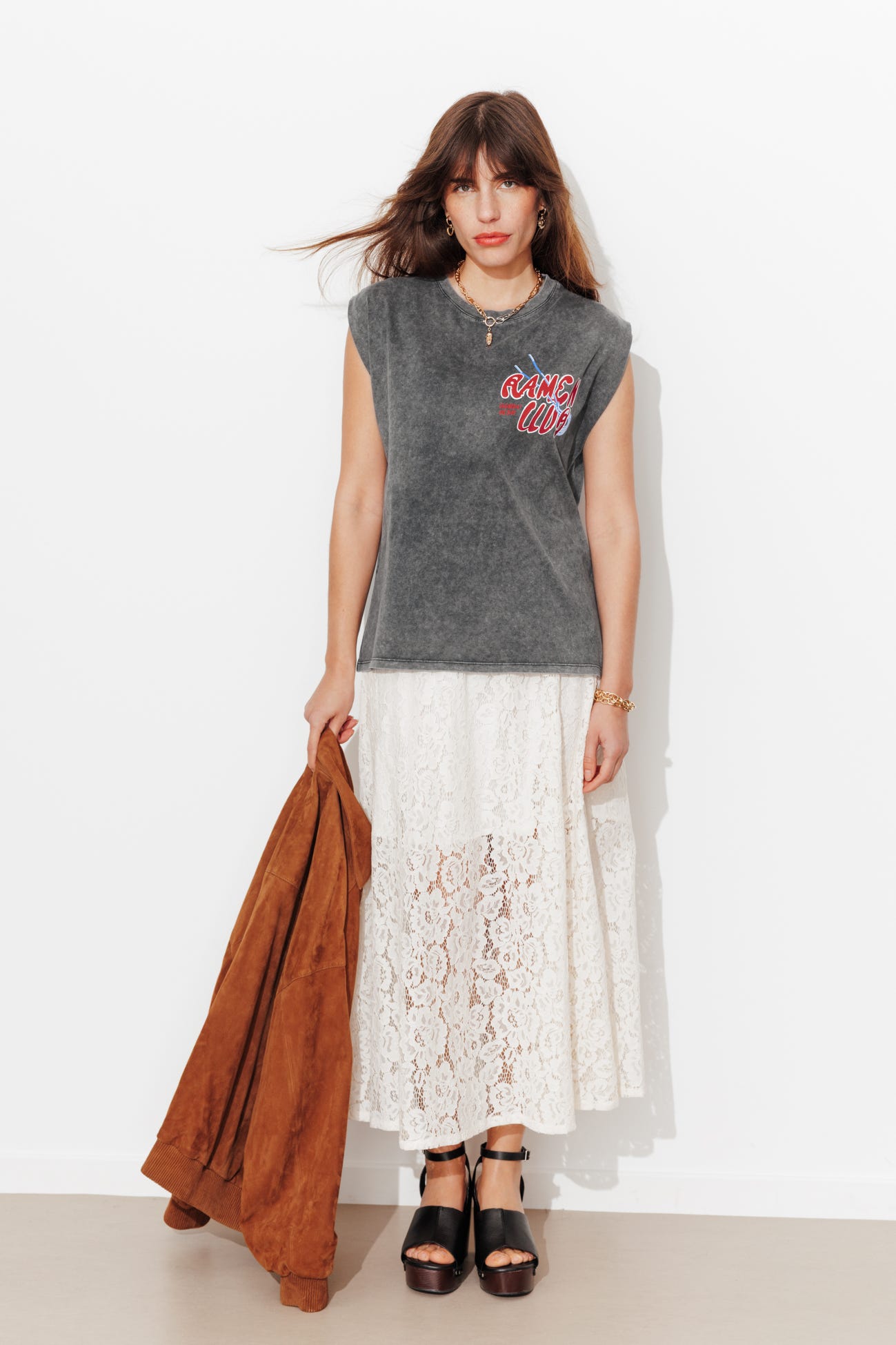 T-shirt à message RAMEN