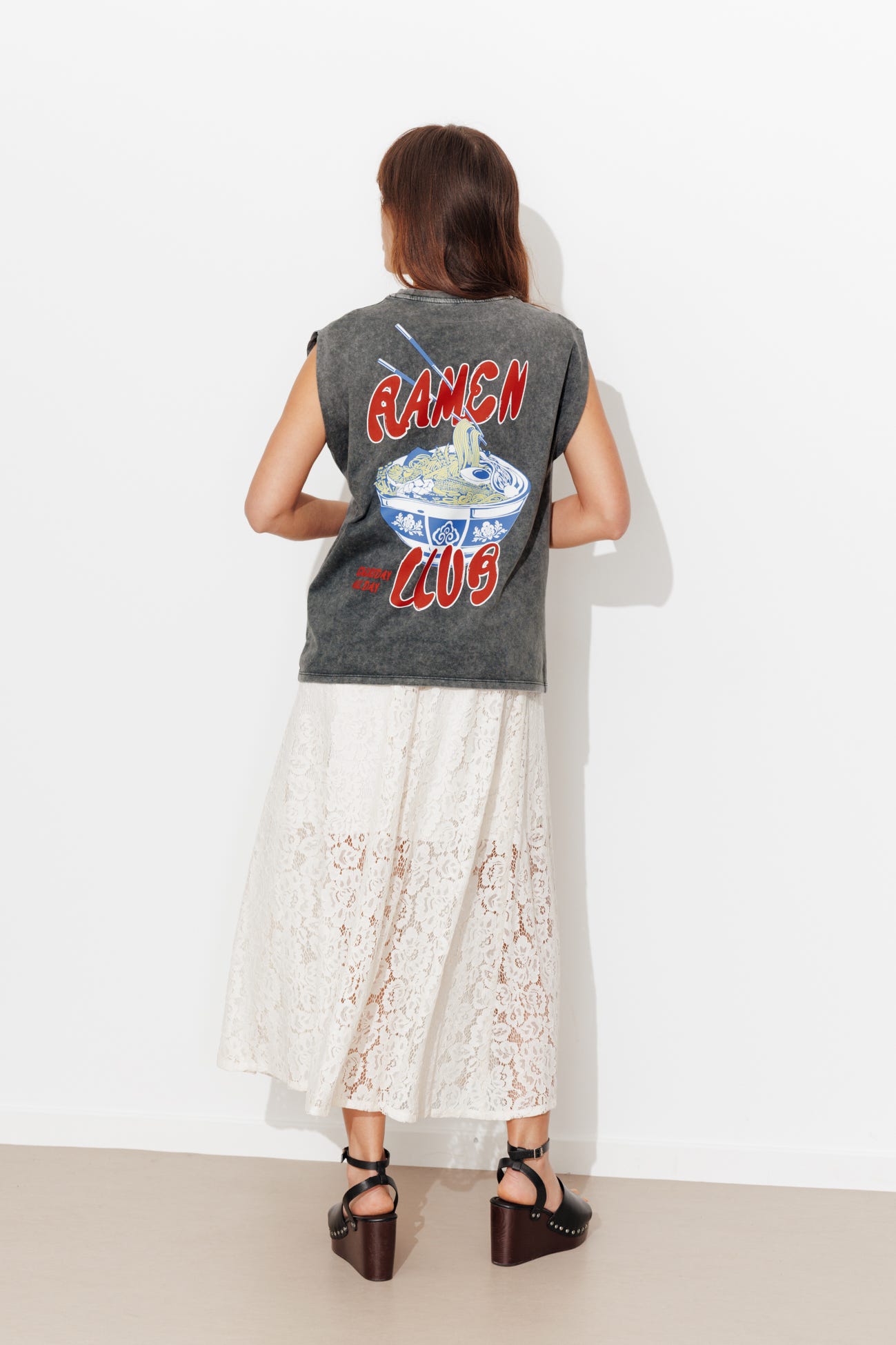 T-shirt à message RAMEN