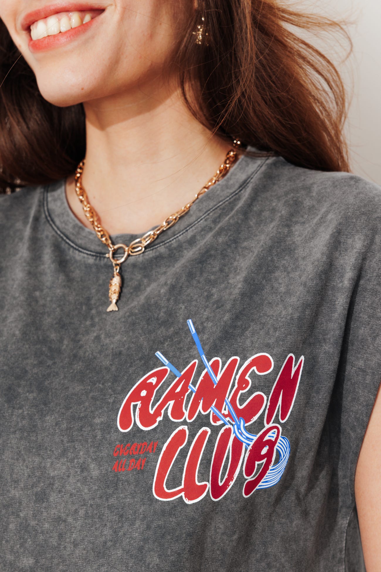 T-shirt à message RAMEN