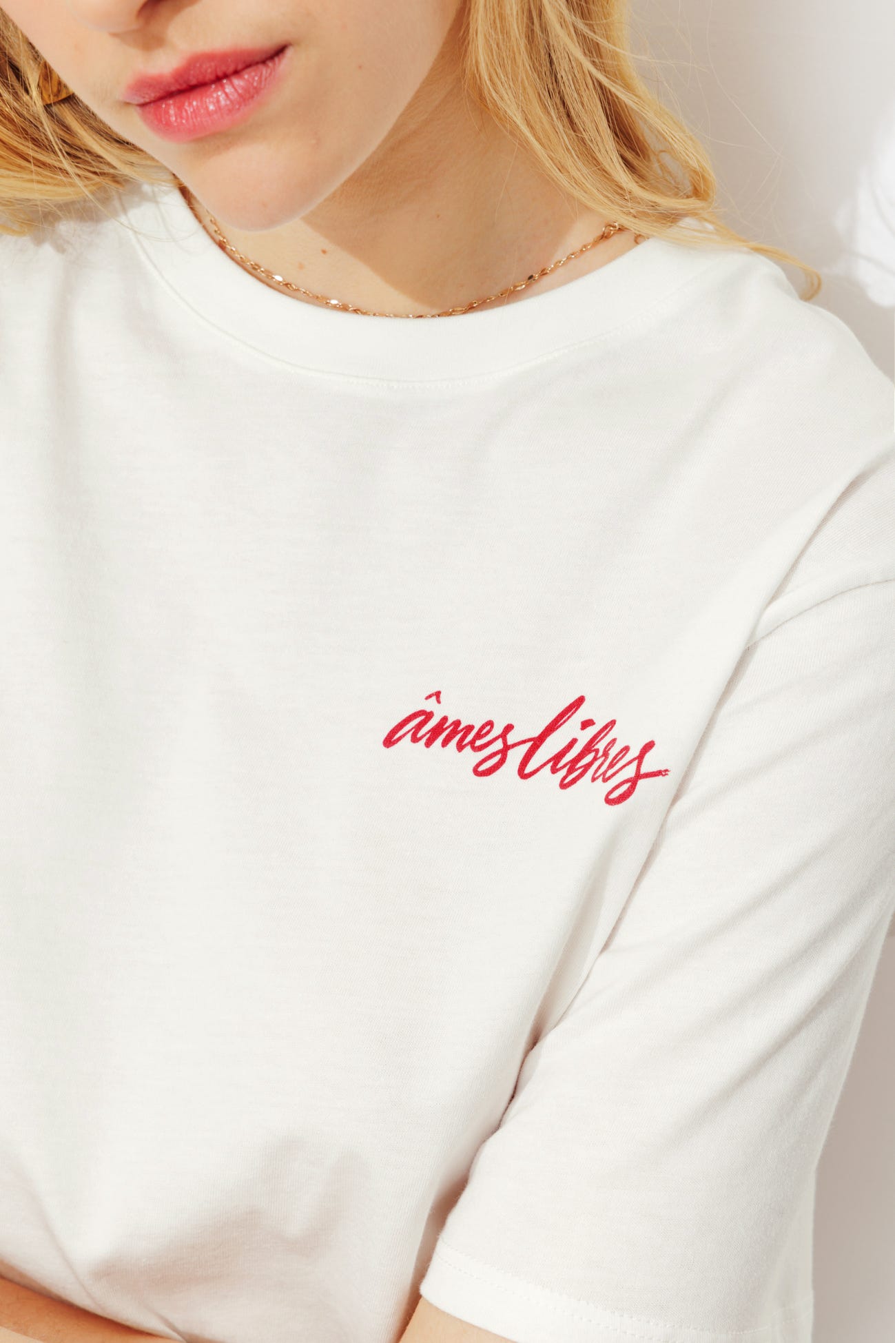 Camiseta mensaje Âmes libres