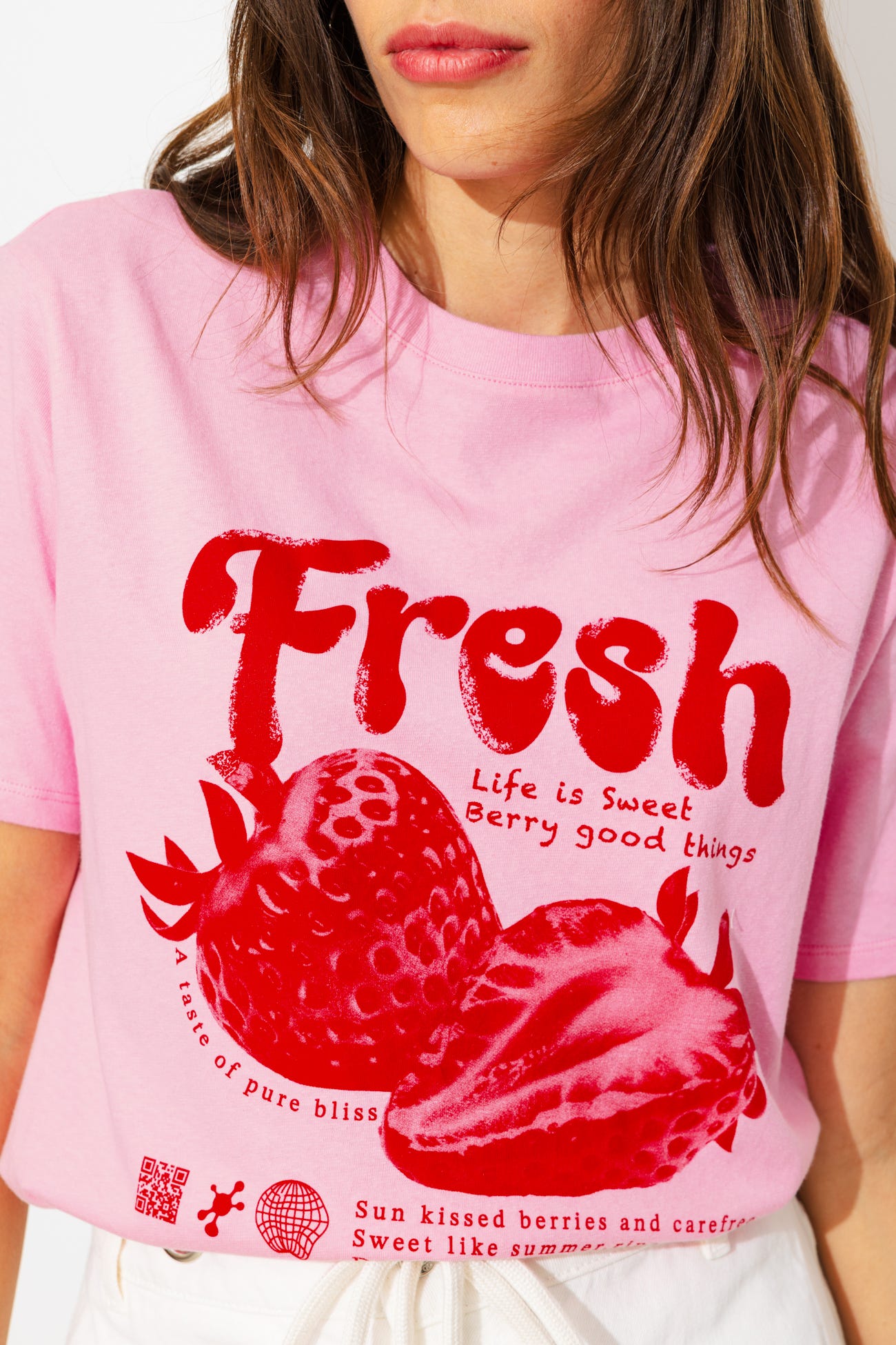 T-shirt à message fresh