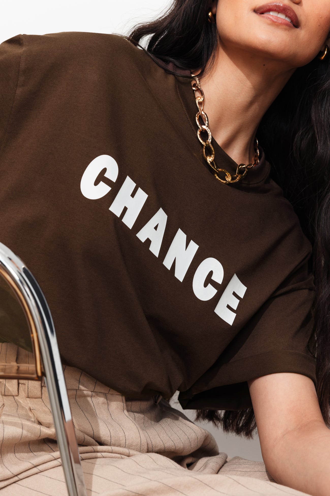 T-shirt à message chance