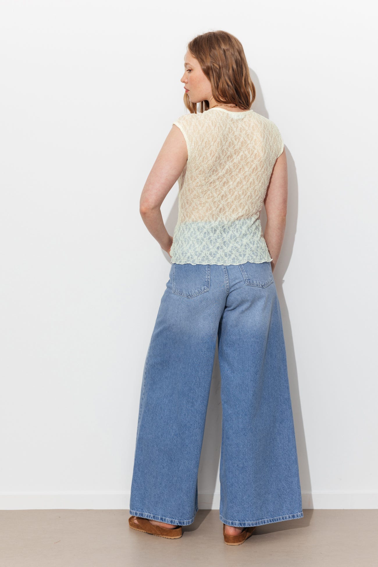 T-shirt donna in pizzo