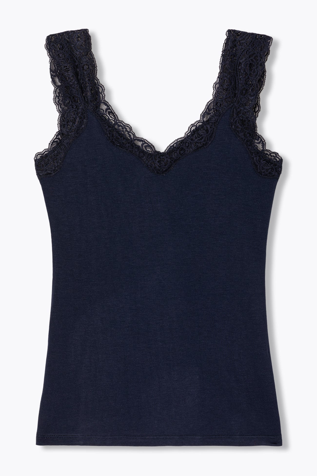 Top spalline con pizzo