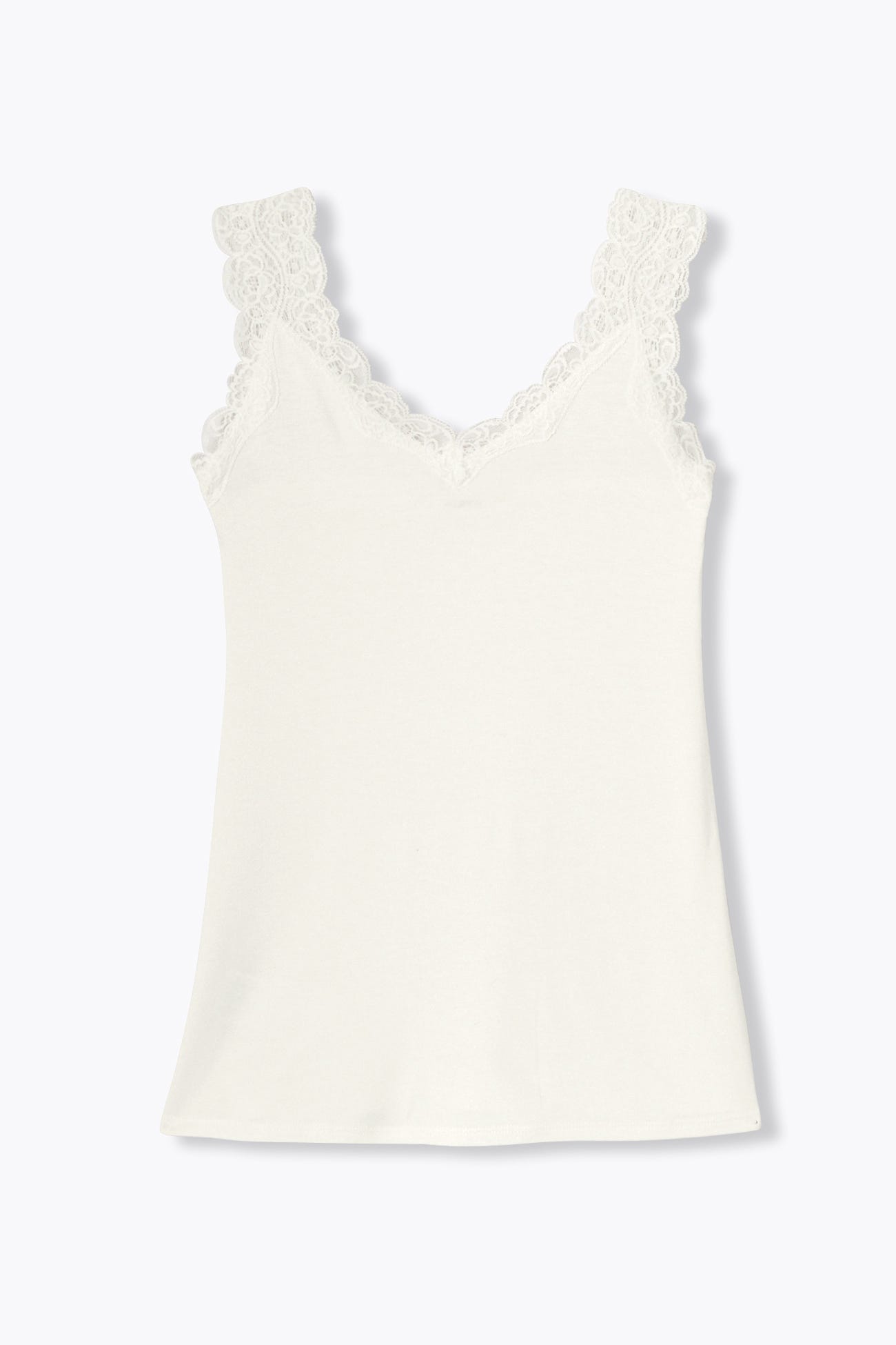 Top spalline con pizzo