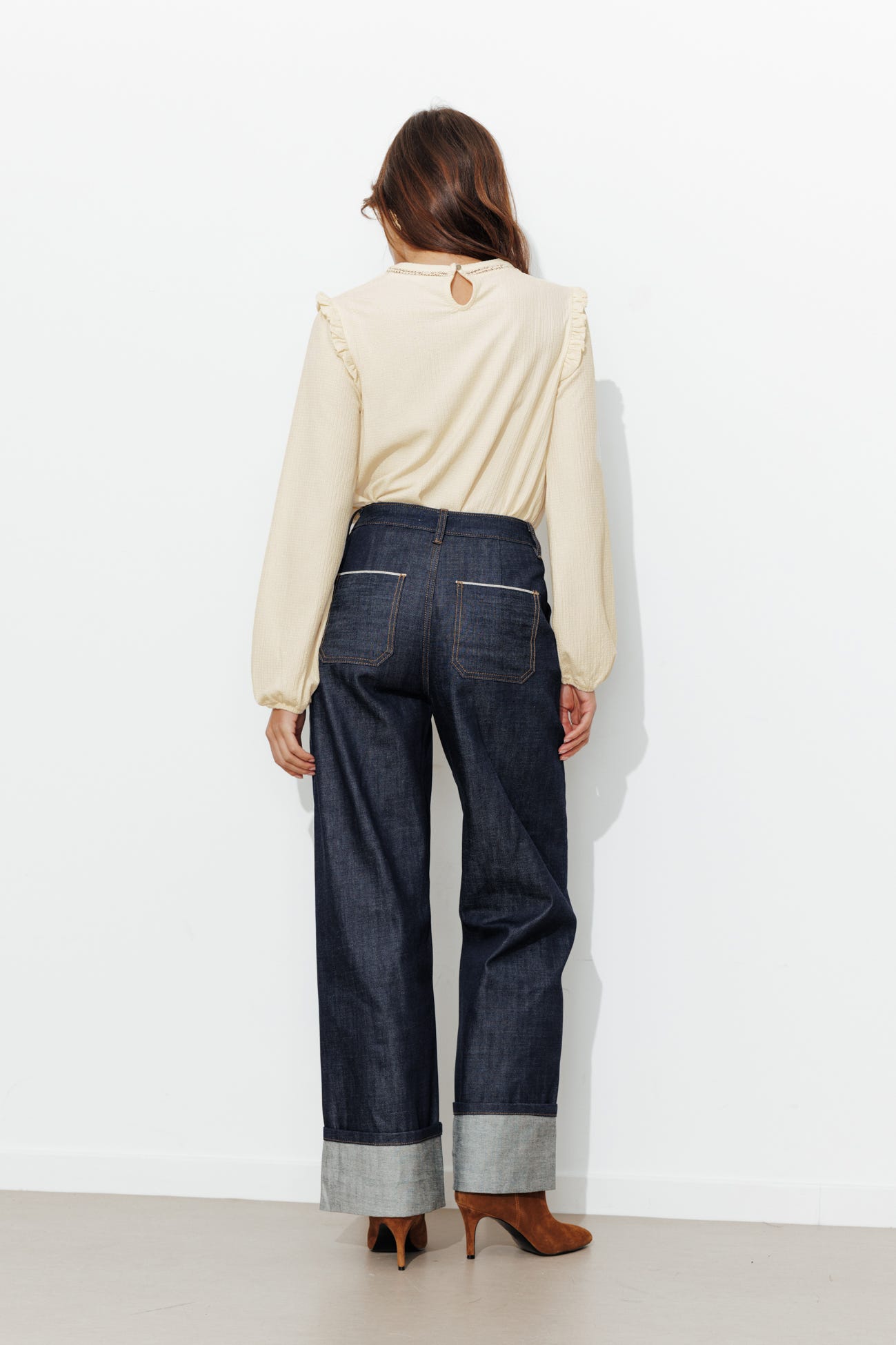 Blouse col rond Femme