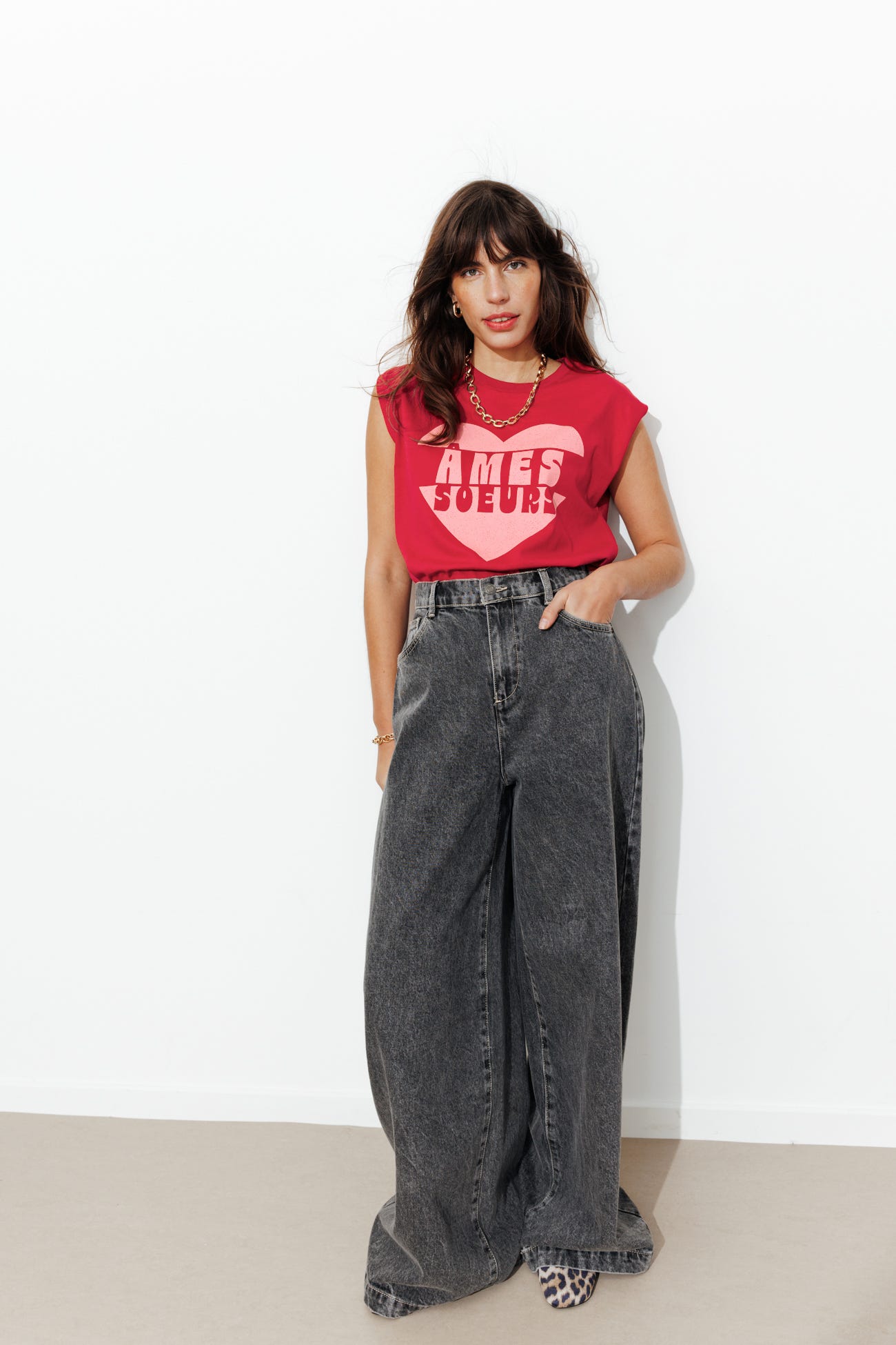 Statement-Shirt "Âmes sœurs"