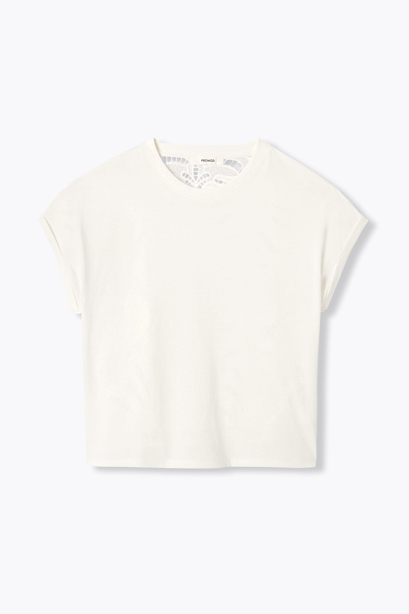 T-shirt dos en guipure Femme