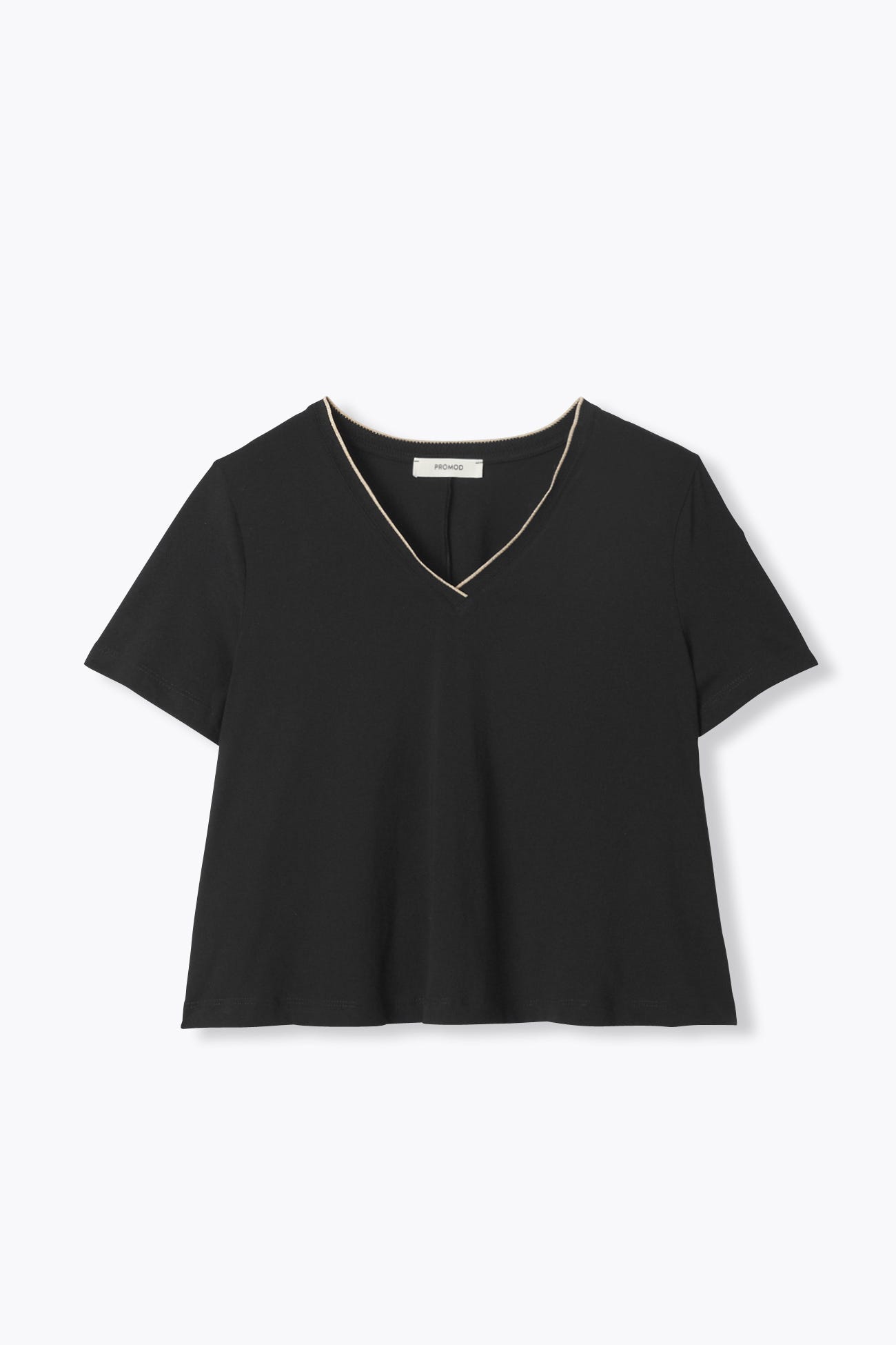 T-shirt évasé col irisé