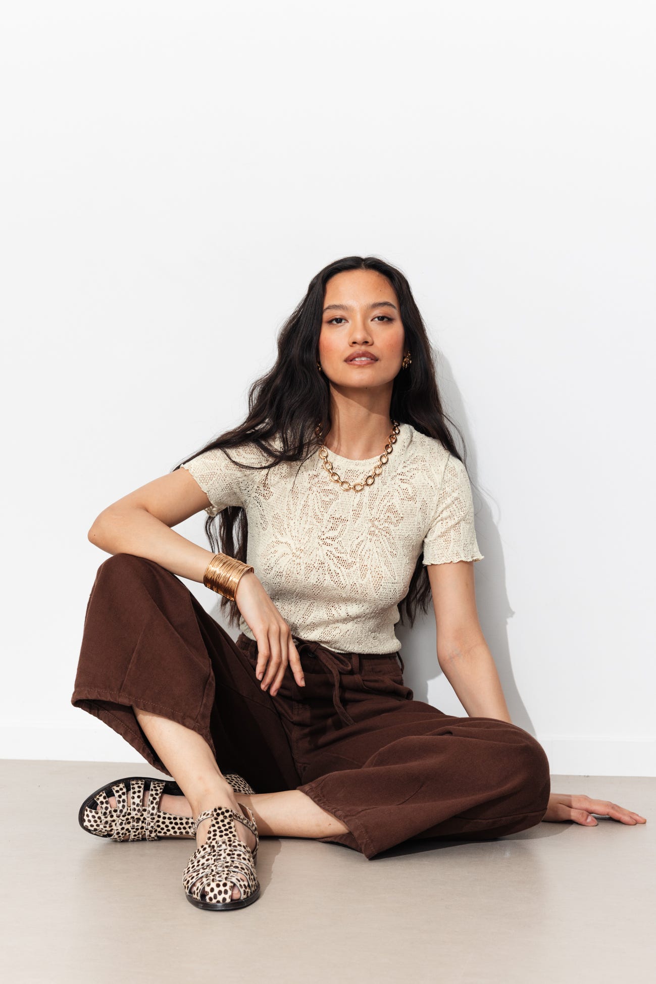 T-shirt en dentelle Femme