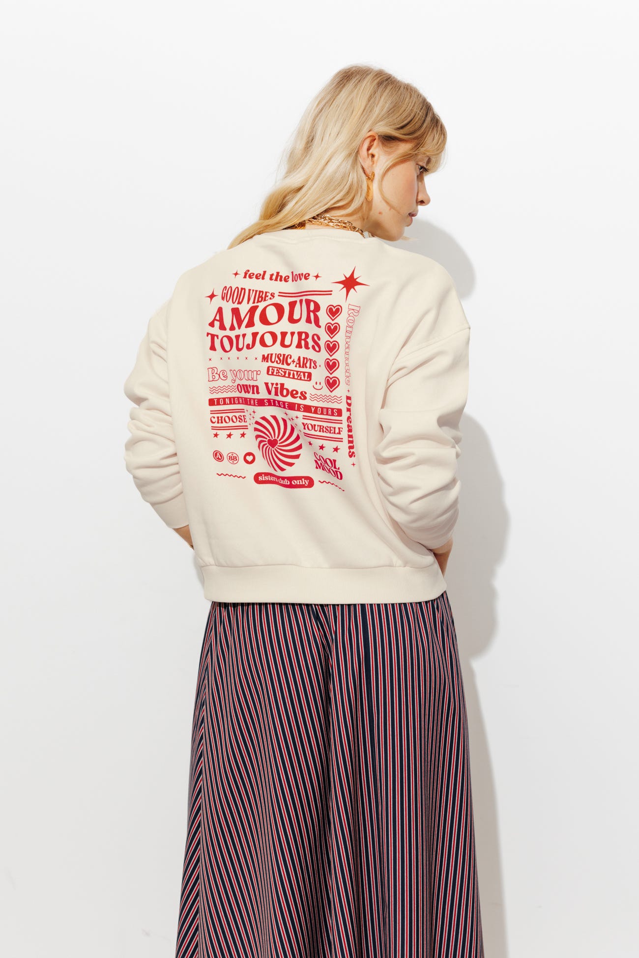 Sudadera mensaje Feel the love