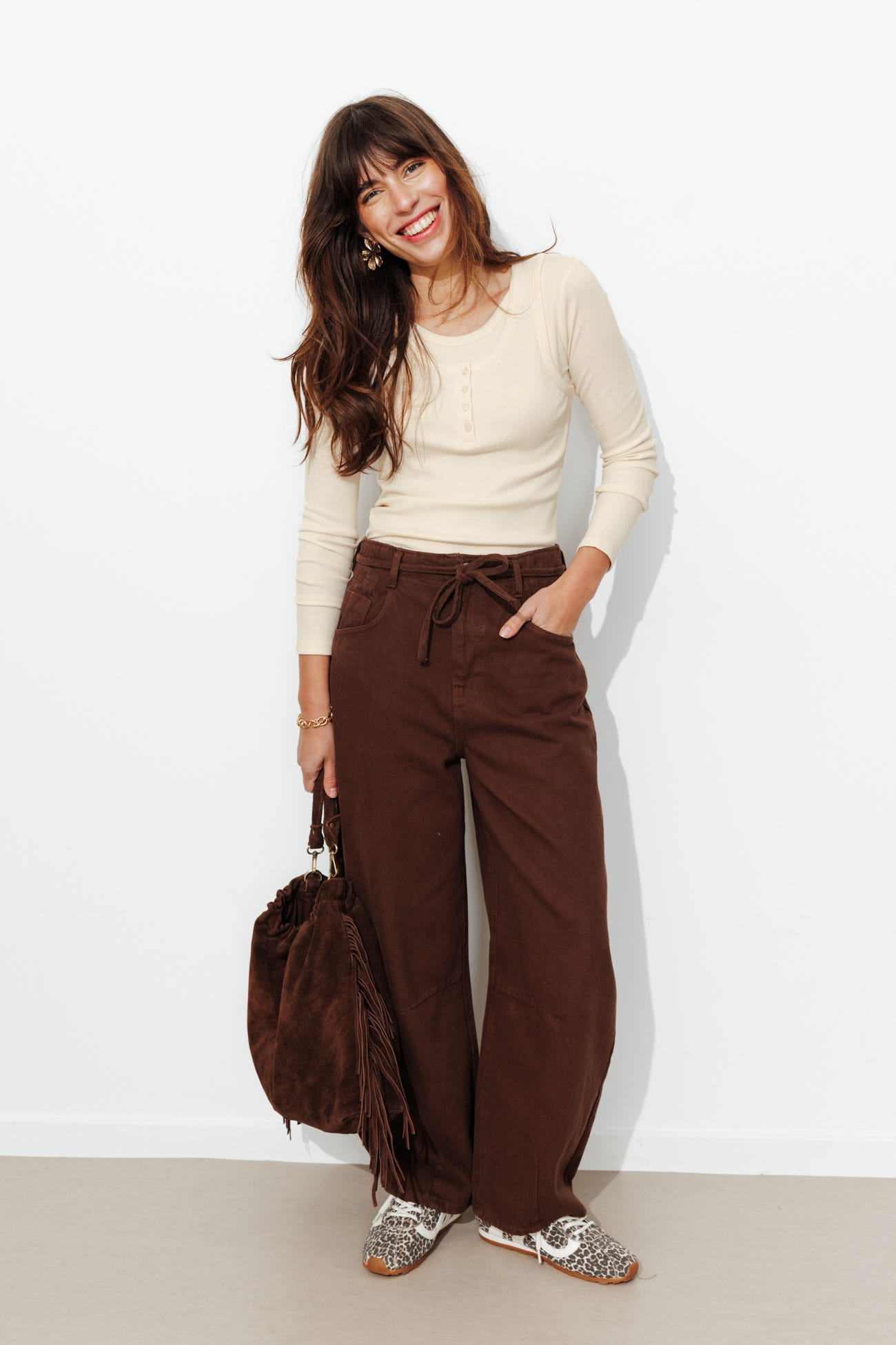 T-shirt effet superposé Femme