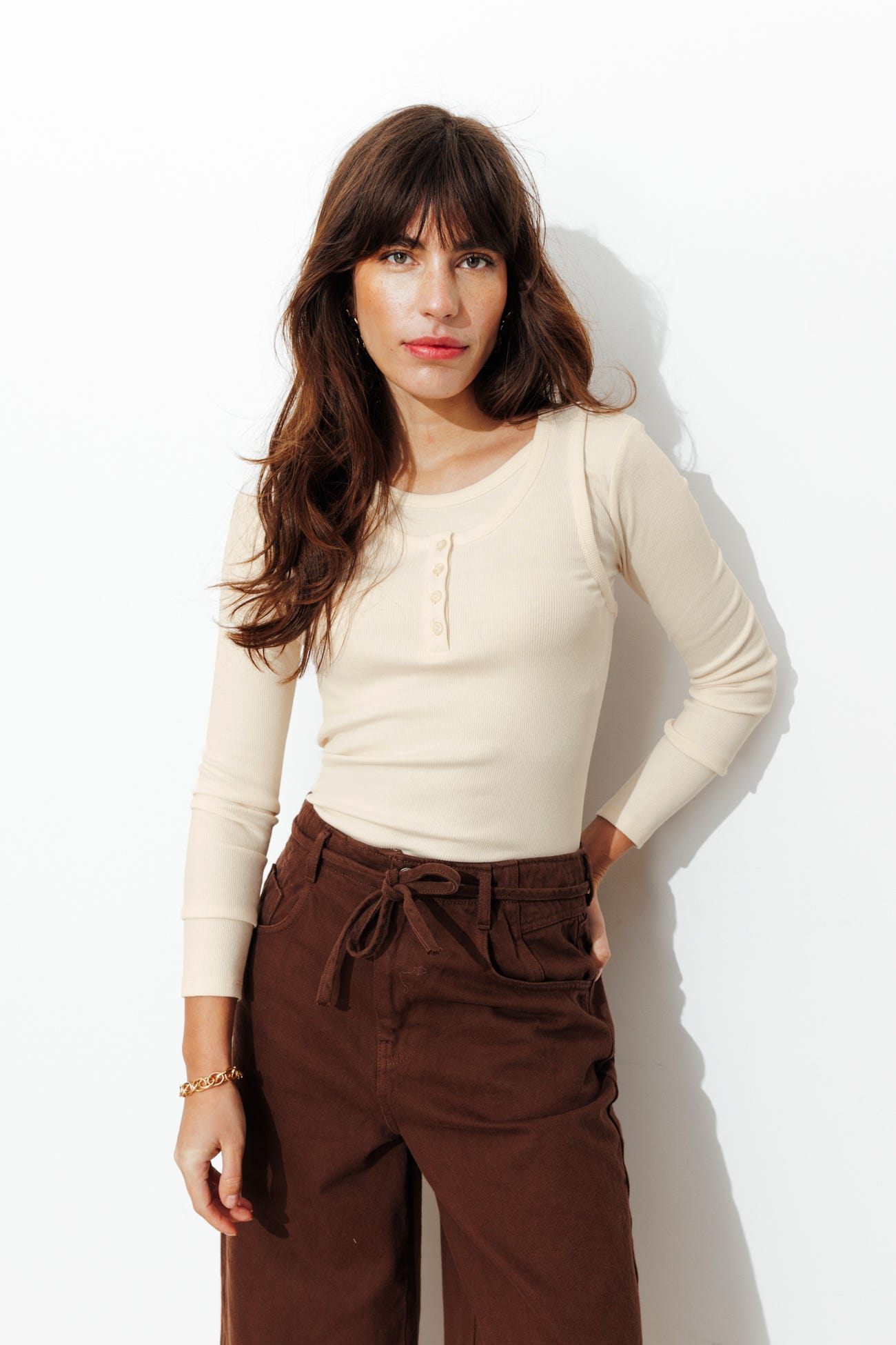 T-shirt effet superposé Femme