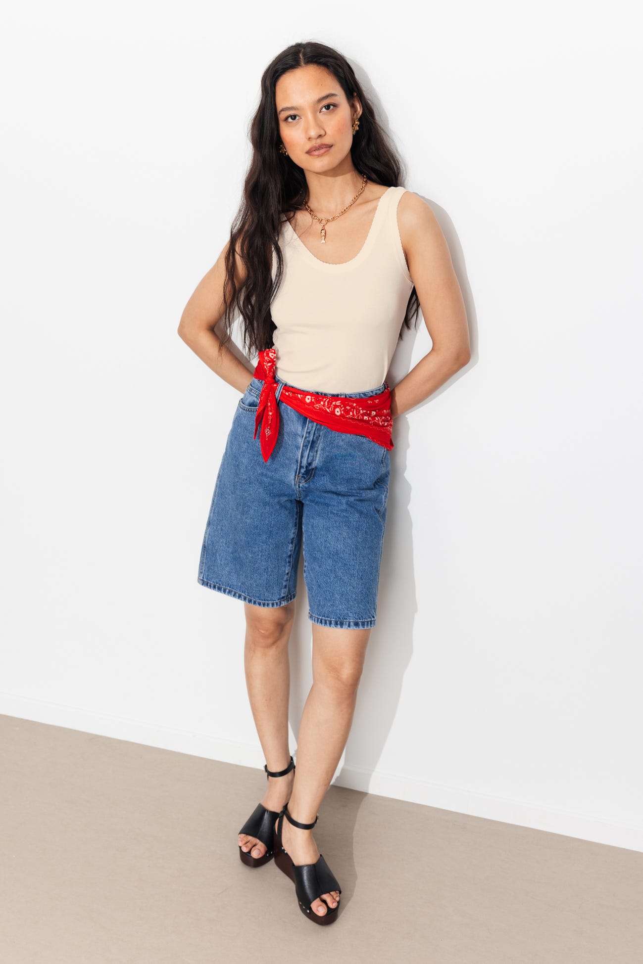 Débardeur jersey côtelé Femme