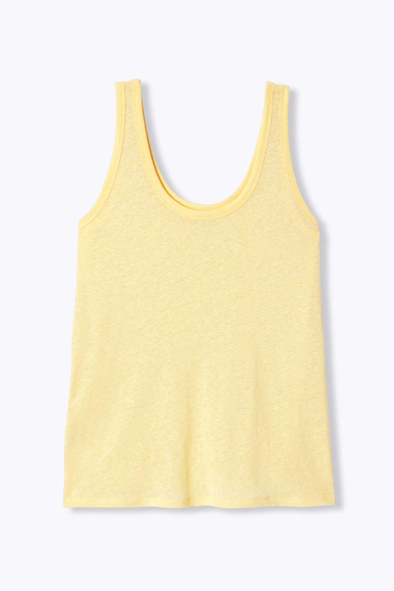 Linen-blend sleeveless top
