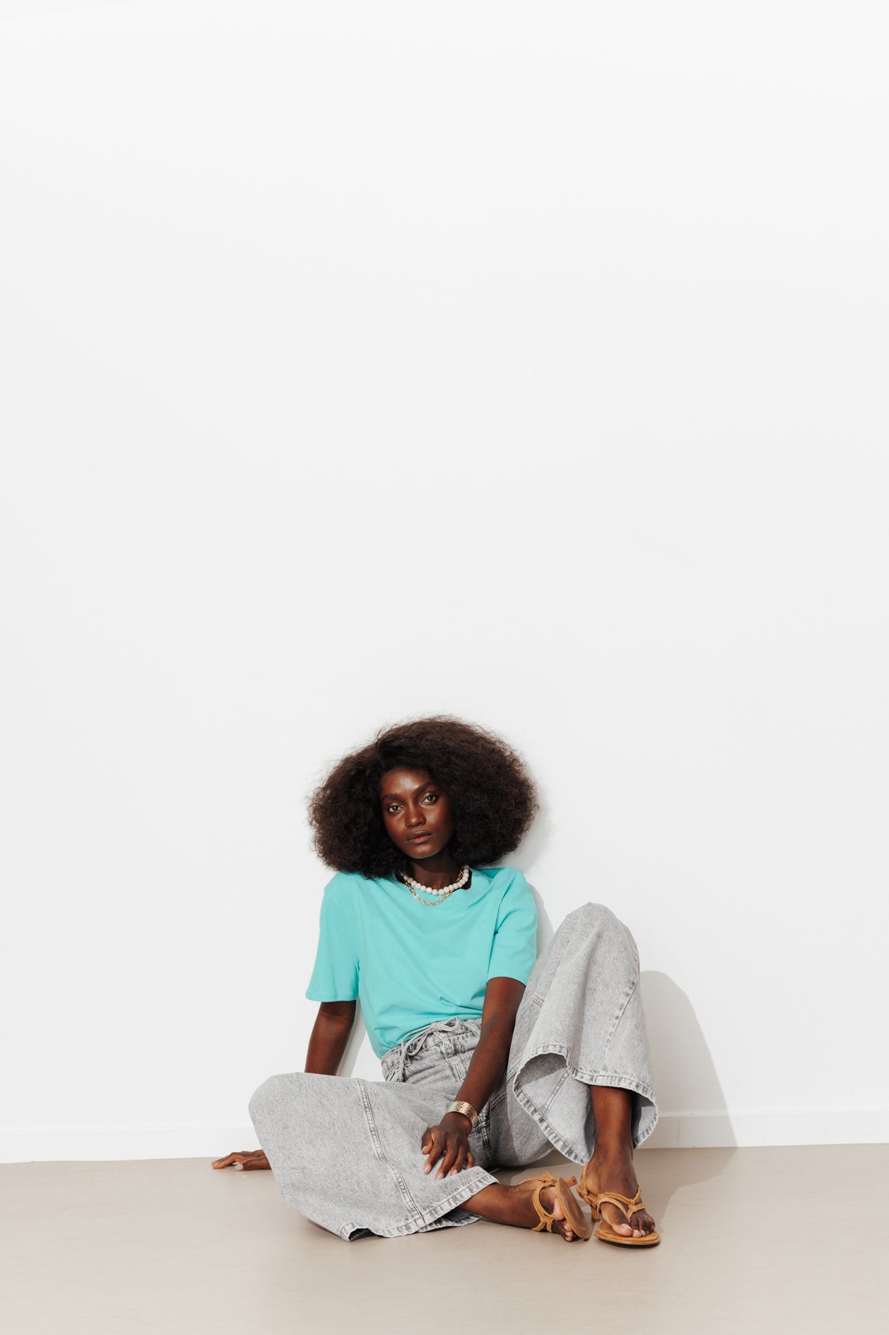 Camiseta básica cuello redondo