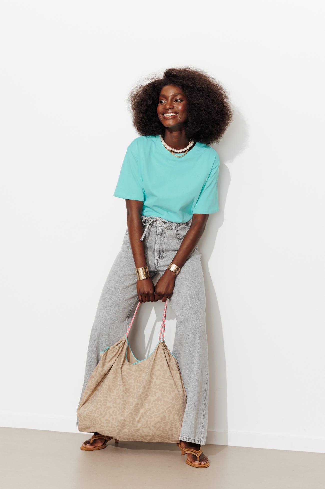 Camiseta básica cuello redondo