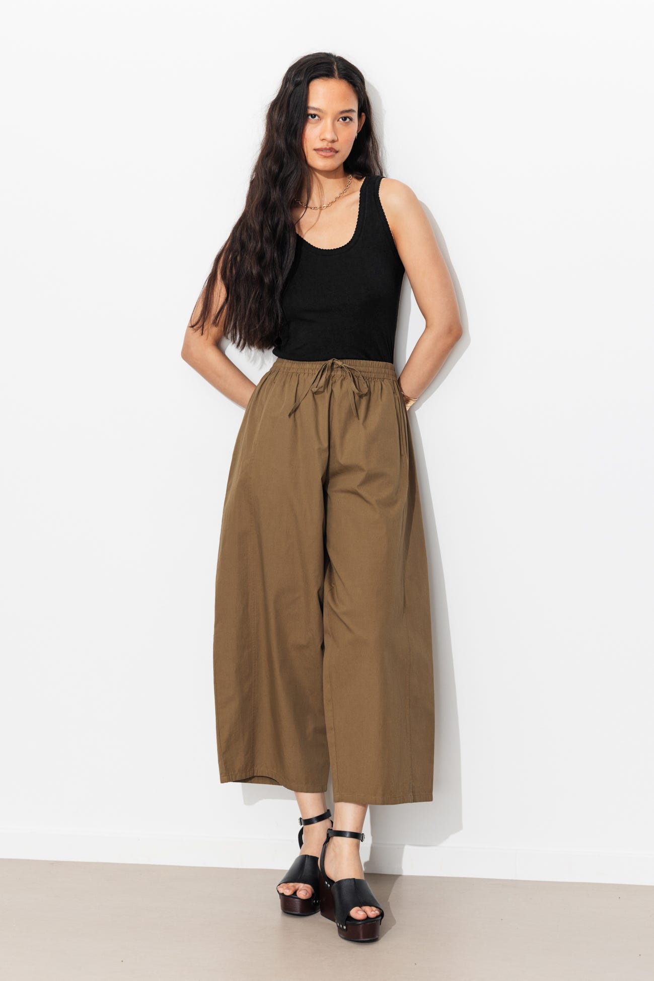 Débardeur jersey côtelé Femme