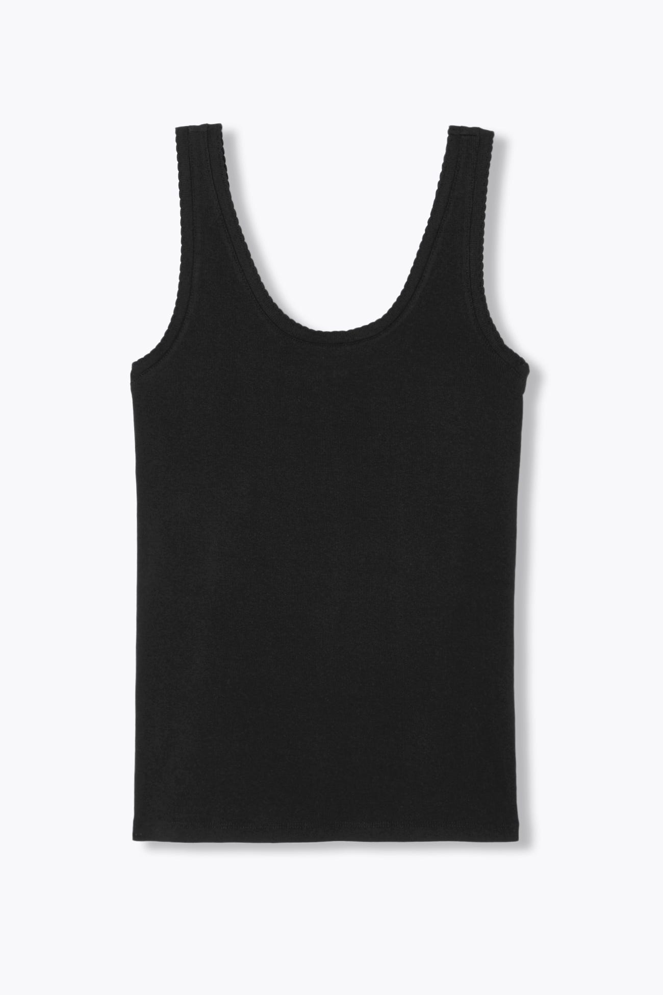 Débardeur jersey côtelé Femme