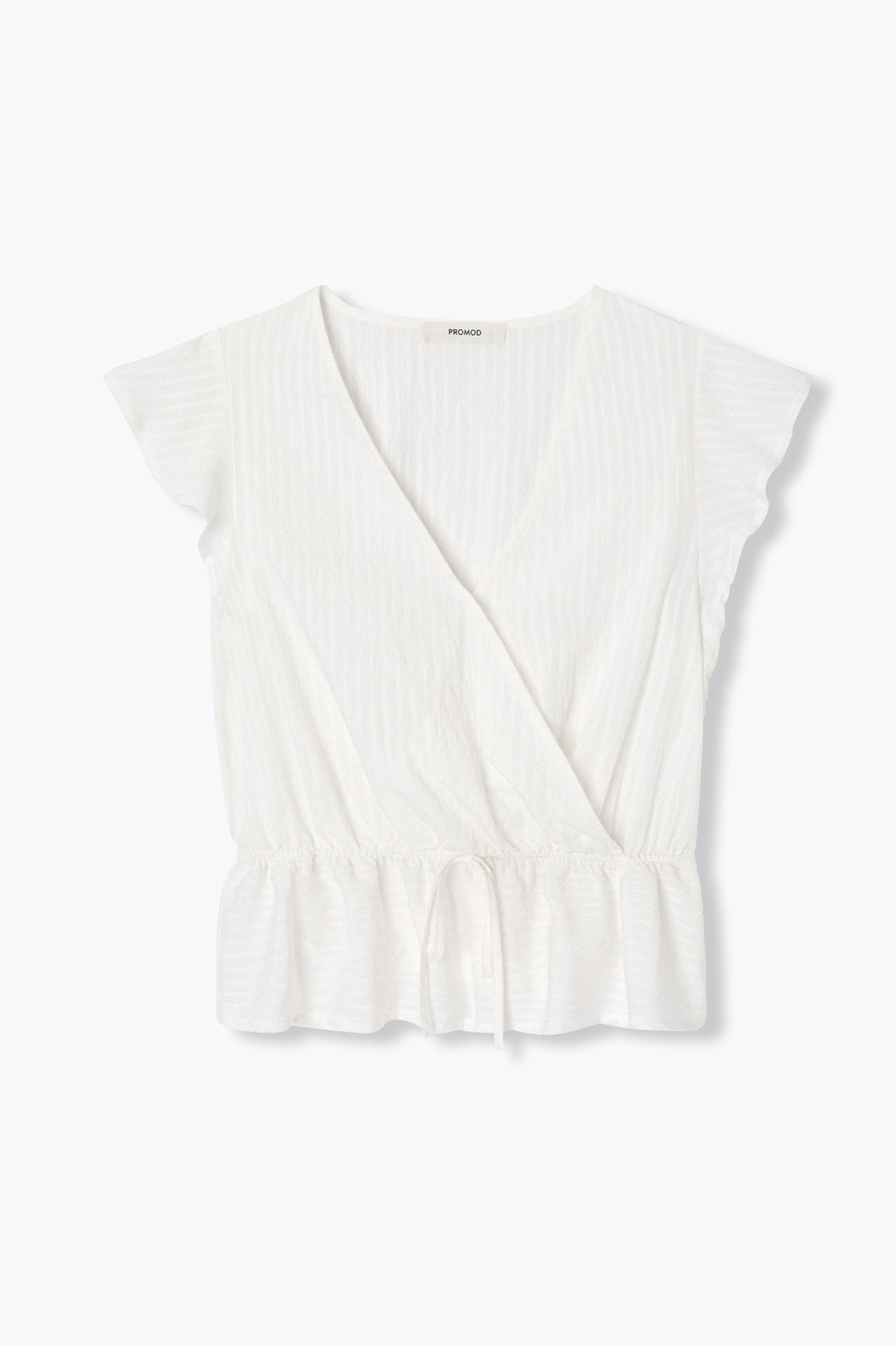 T-shirt in cotone a costine