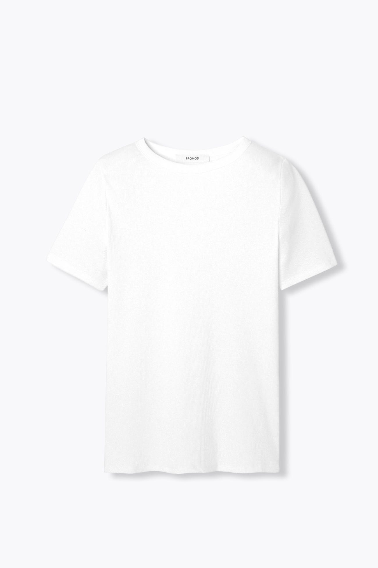 Ribbed cotton t-shirt