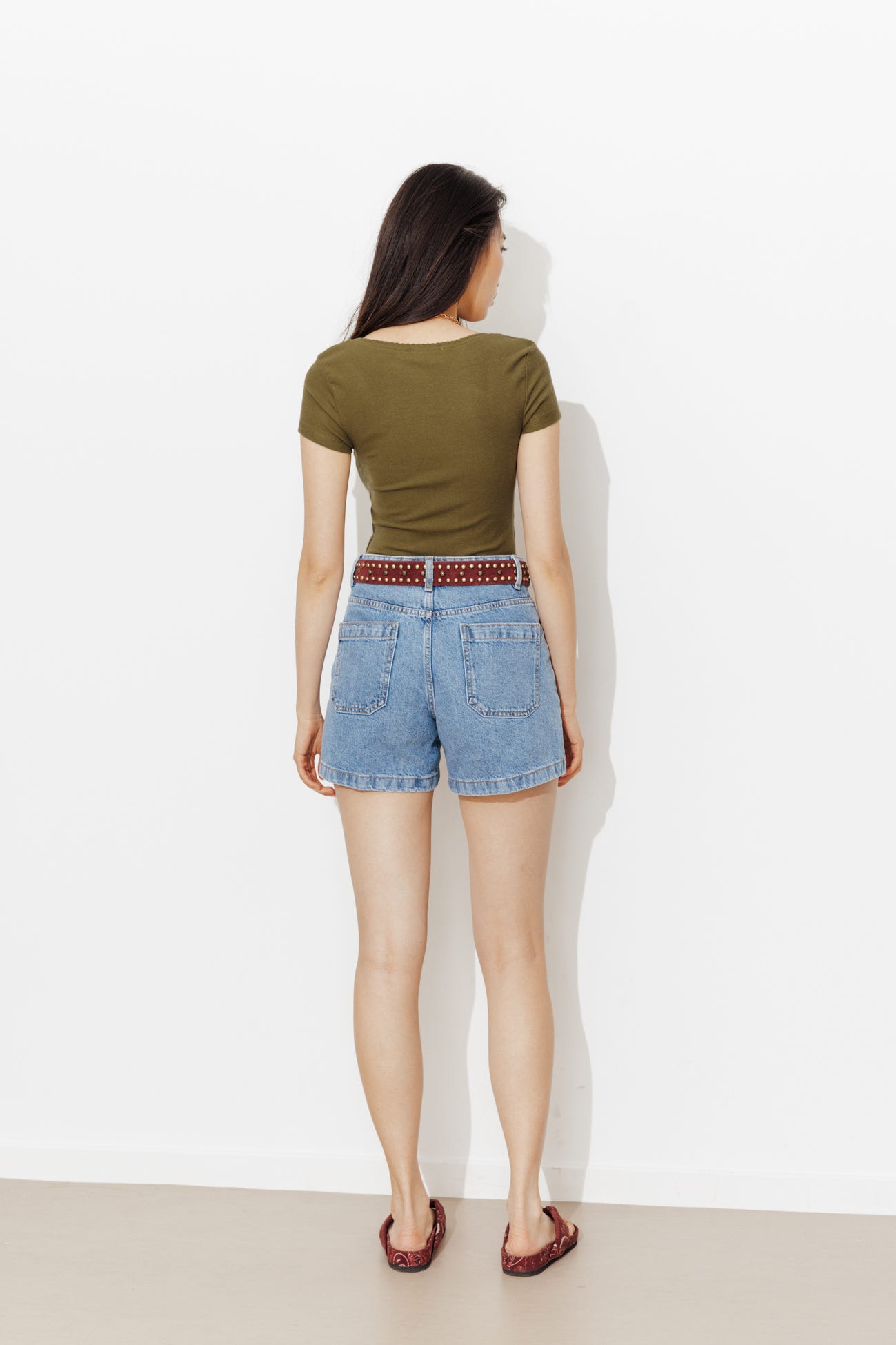 Camiseta cuello redondeado