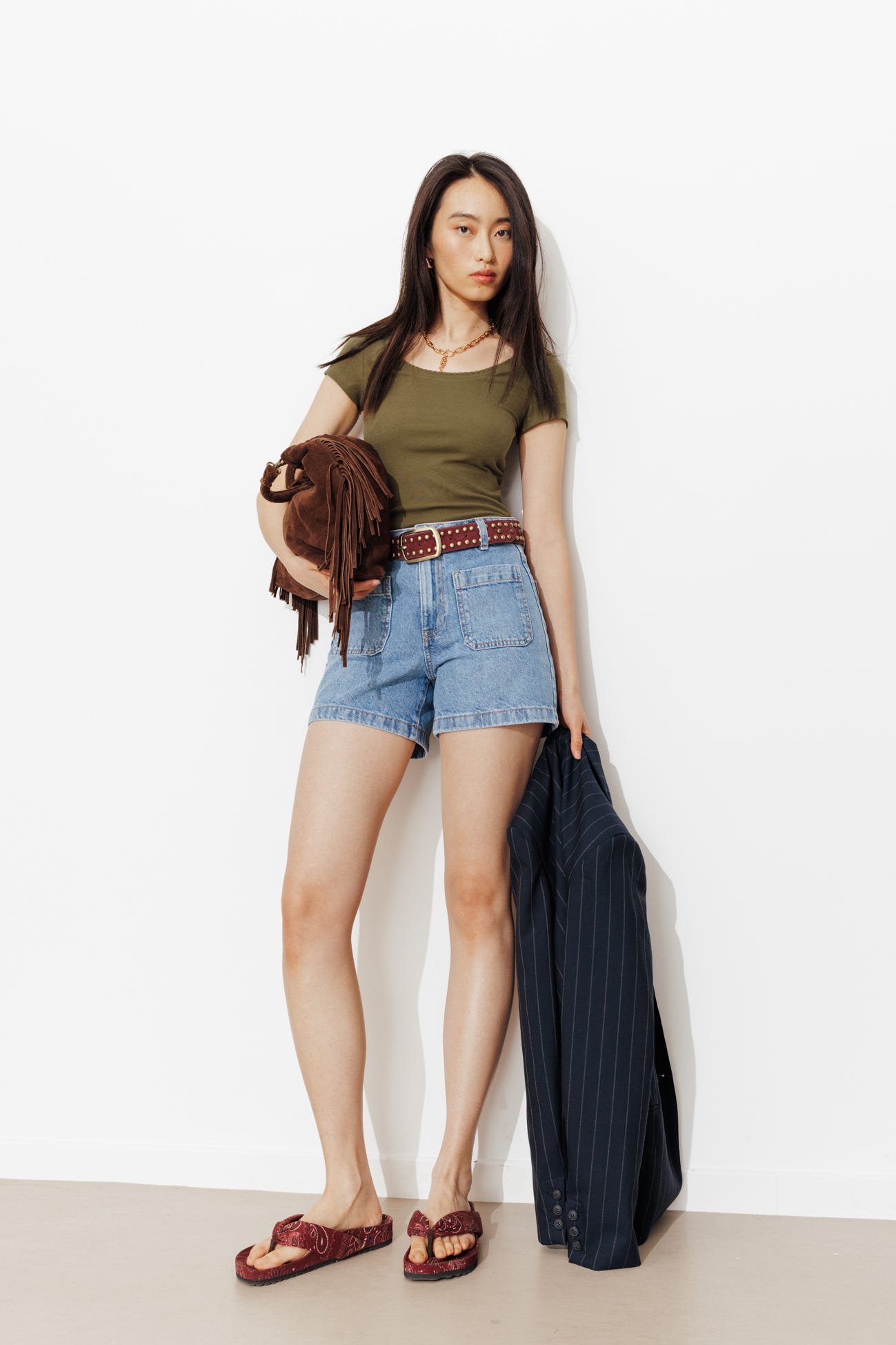 Camiseta cuello redondeado