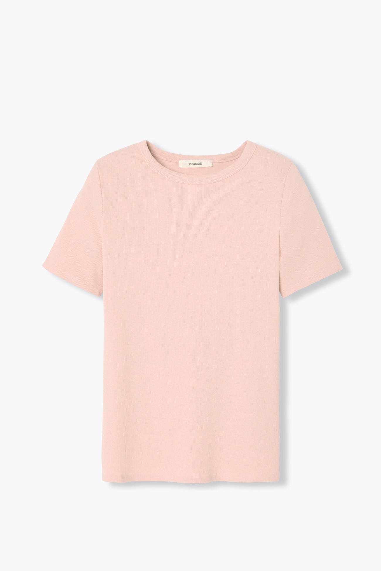 Ribbed cotton t-shirt