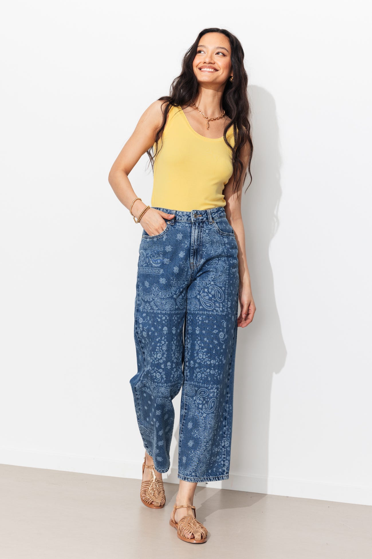 Débardeur jersey côtelé Femme